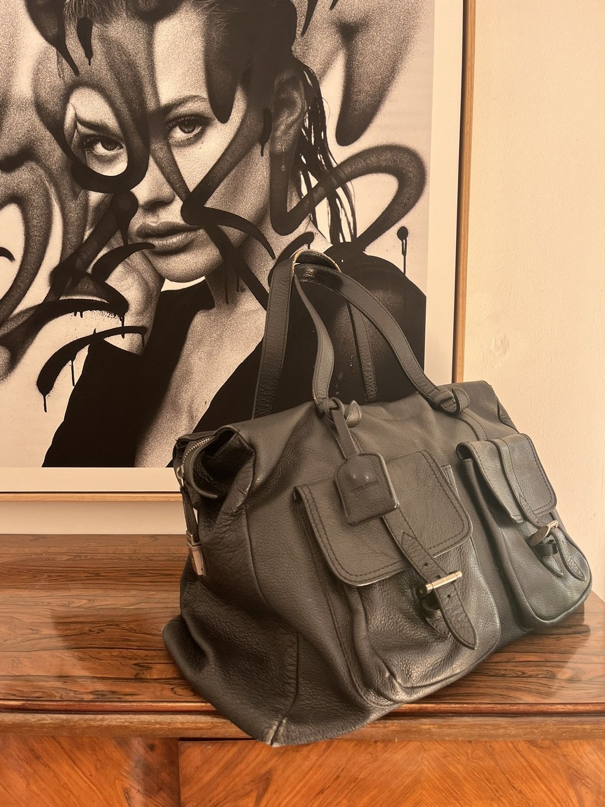 Giorgio Armani Week-end bag cuir Giorgio Armani Size ONE SIZE - 4 Thumbnail