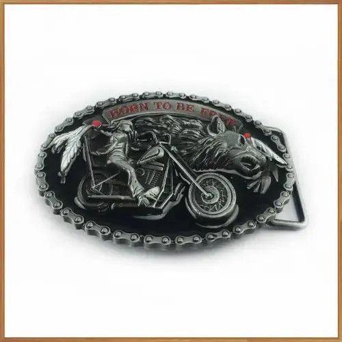 Japanese Brand retro wolf biker belt buckle ( no belt ) Size ONE SIZE - 3 Thumbnail