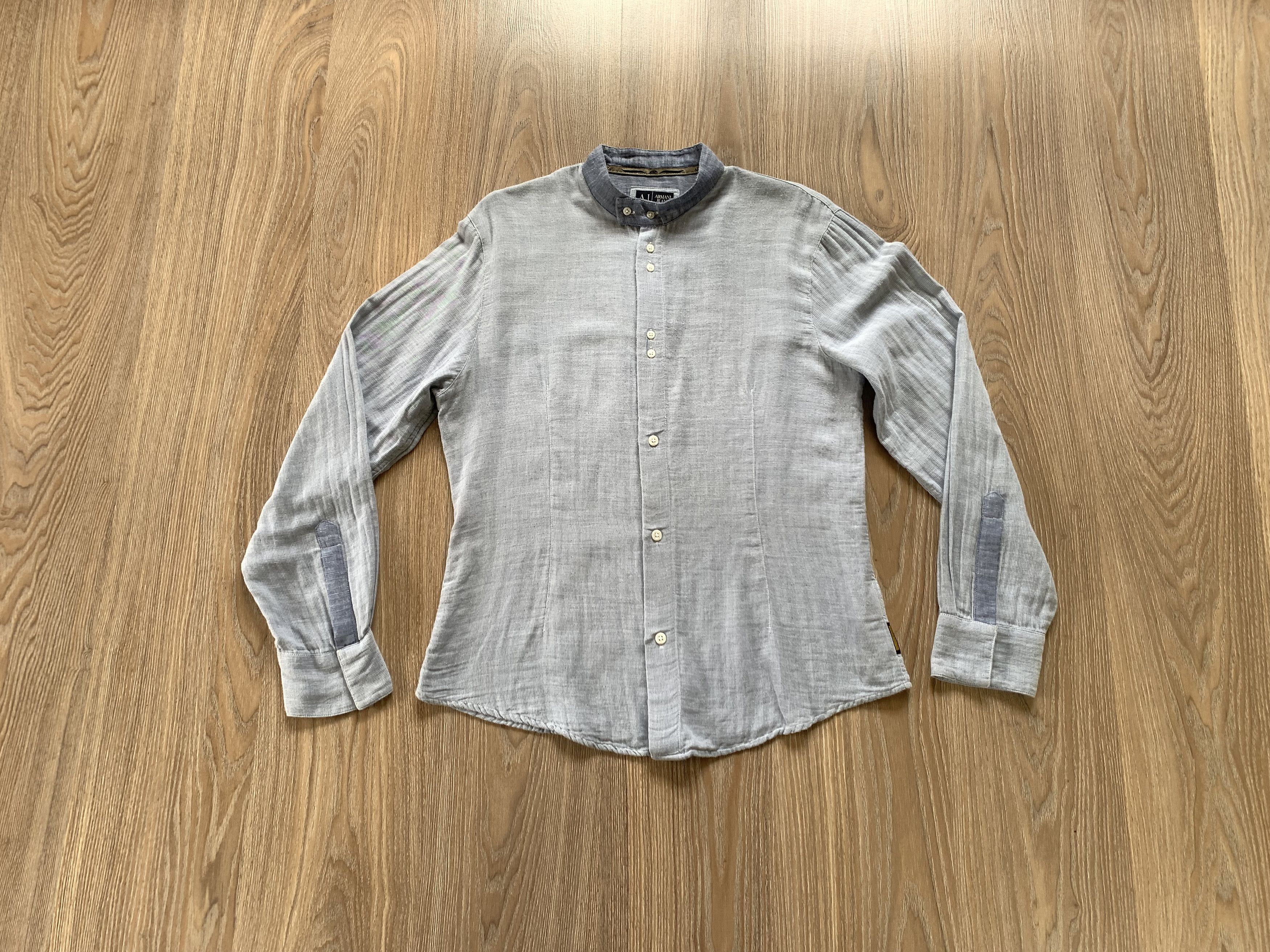 Armani Vintage Armani Jeans Cotton Shirt Button Up Size US L / EU 52-54 / 3 - 1 Thumbnail