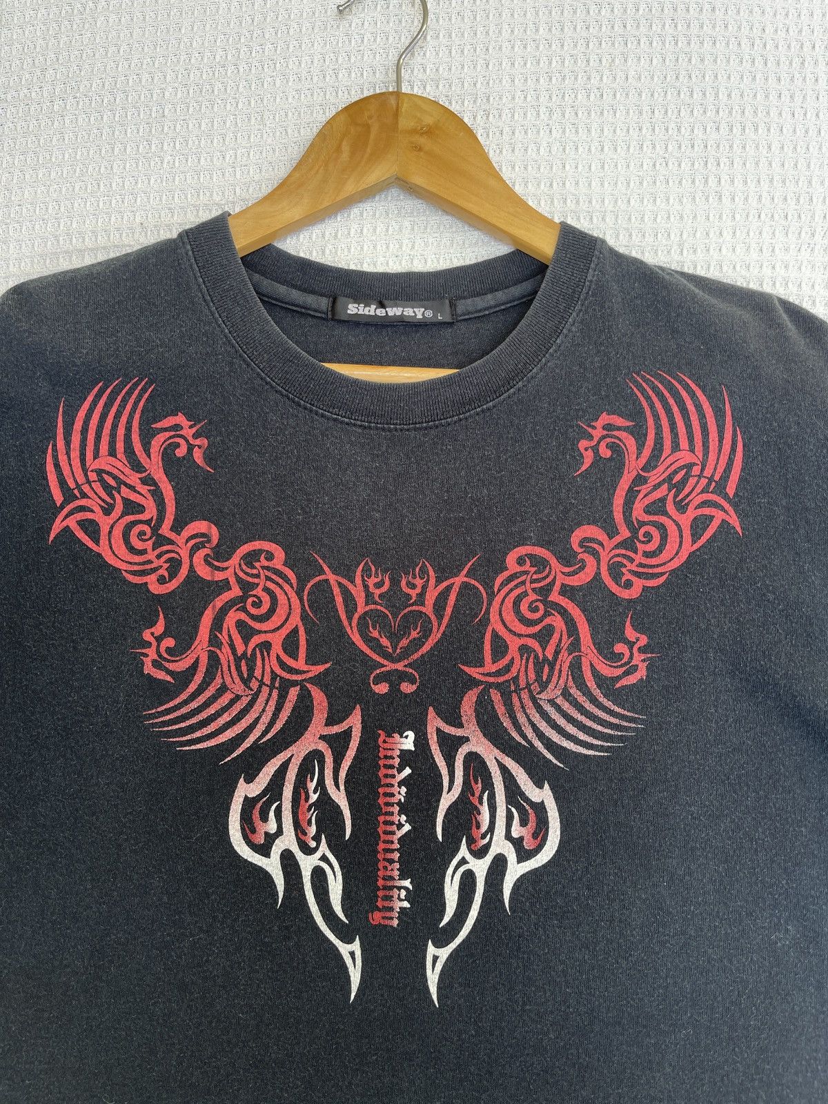 If Six Was Nine Rare🔥Japanese Sideway Individuality Punk Style Tee Size US L / EU 52-54 / 3 - 11 Thumbnail