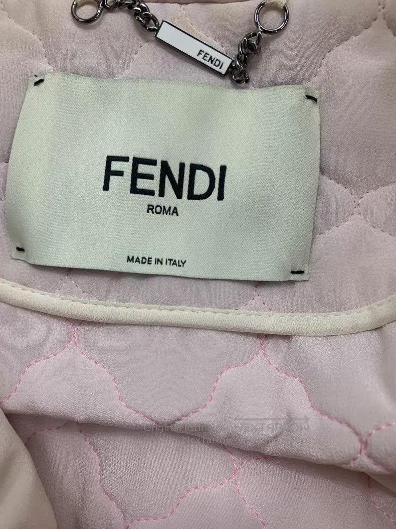 Fendi Fendi Pink Double-Breasted Cotton Jacket Size XXS / US 00 / IT 34 - 4 Thumbnail