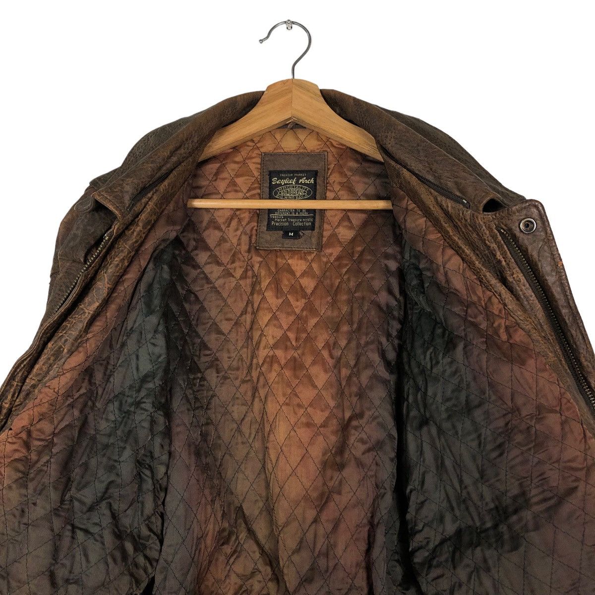 Japanese Brand 🔥Vintage Biker Leather Jacket Bayleaf Anch Issey Miyake Size US M / EU 48-50 / 2 - 14 Thumbnail