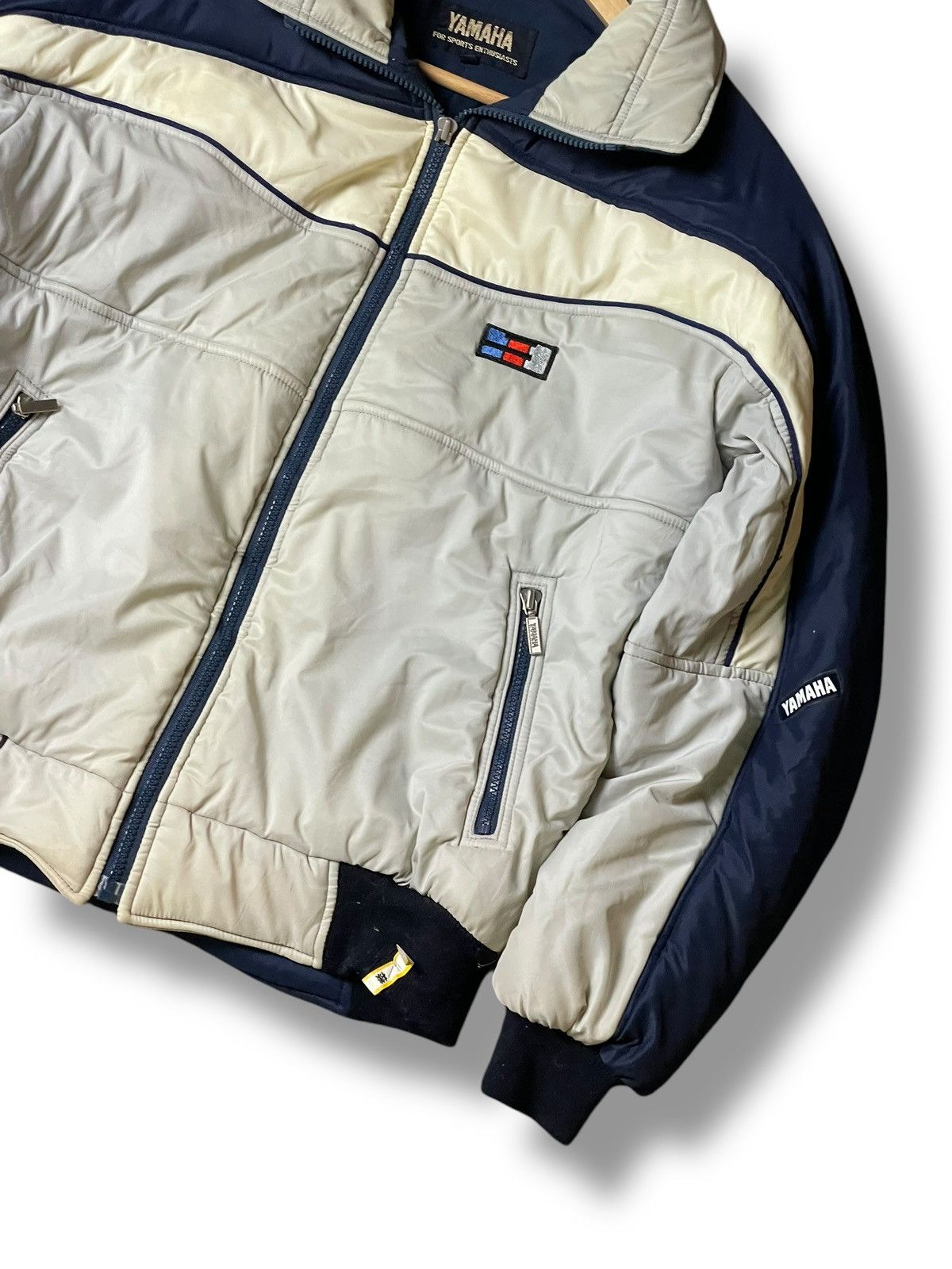 Japanese Brand × Vintage × Yamaha Vintage YAMAHA Puffer Zipper Jacket (103) Size US L / EU 52-54 / 3 - 3 Thumbnail