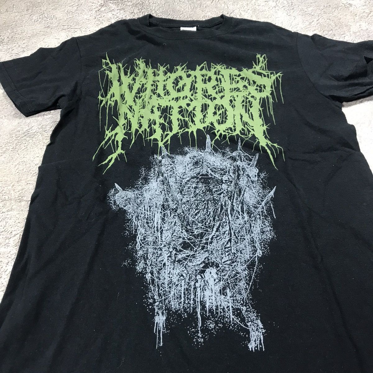 Vintage Vintage Y2K Graphic Tee Dead Face Horror Skull Grunge Slim S Size US S / EU 44-46 / 1 - 1 Thumbnail