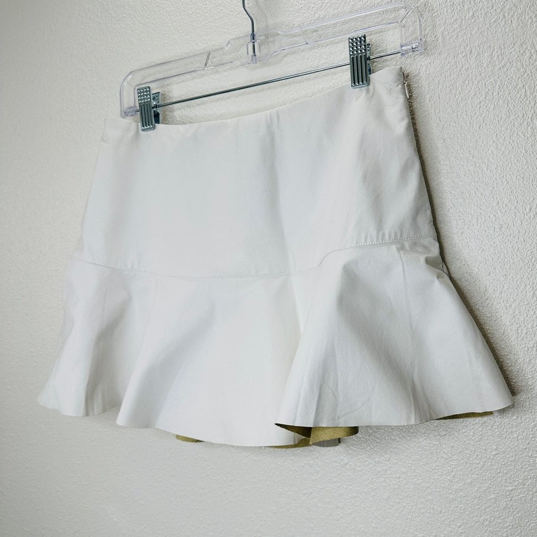 Other NWT Cotton Candy White Flounce Mini Skirt Built-in Shorts M Size 30" / US 8 / IT 44 - 4 Thumbnail