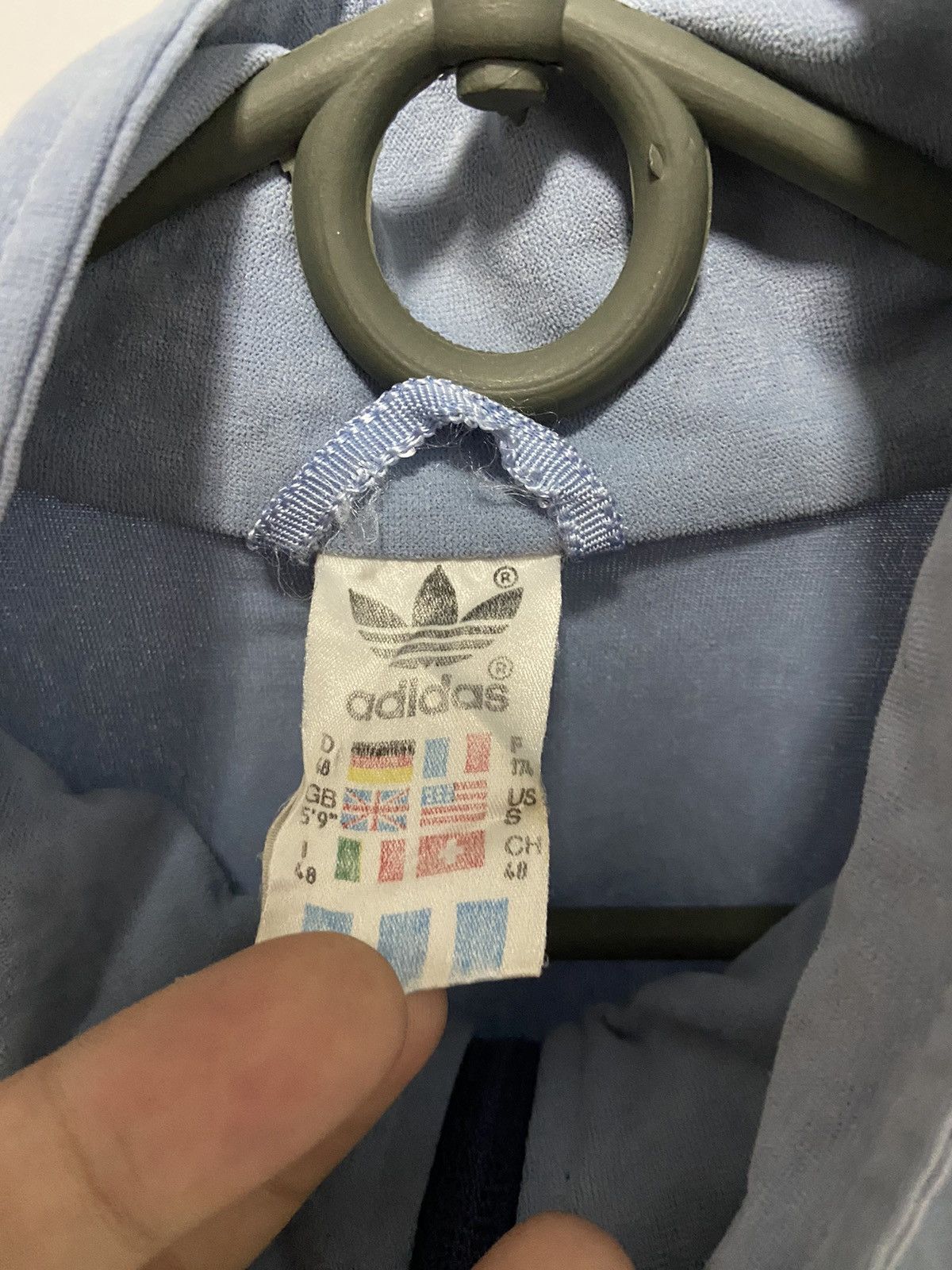 Adidas × Vintage Adidas west Germany zip sweatshirt velour vintage logo 90s Size US S / EU 44-46 / 1 - 4 Thumbnail