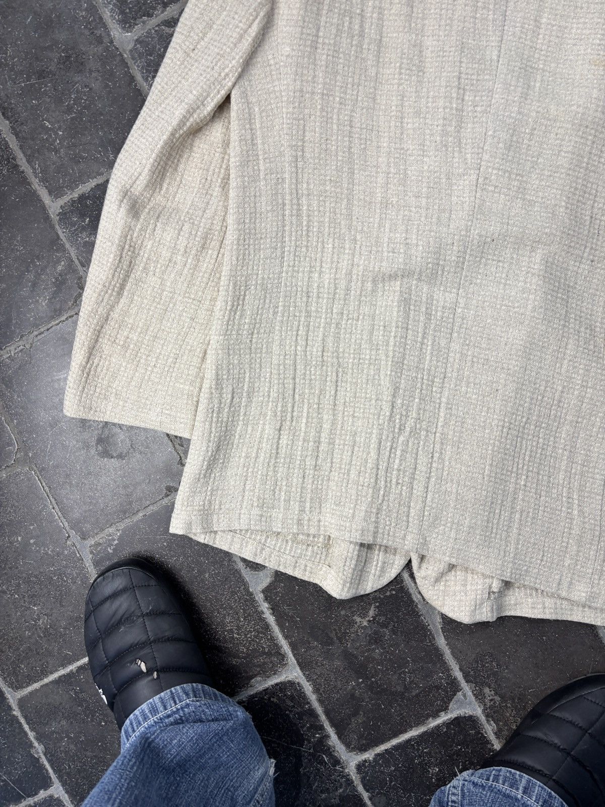 Emporio Armani S/S 1994 Emporio Armani Jacket 90s Vintage Linen Blazer Puck Size 48R - 15 Thumbnail