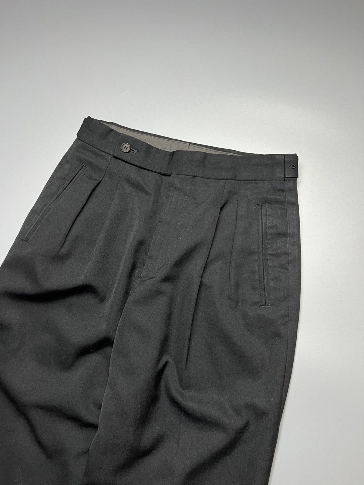 Issey Miyake Issey Miyake - 90s Adjustable High Waist Trousers - Pants Size US 30 / EU 46 - 3 Thumbnail