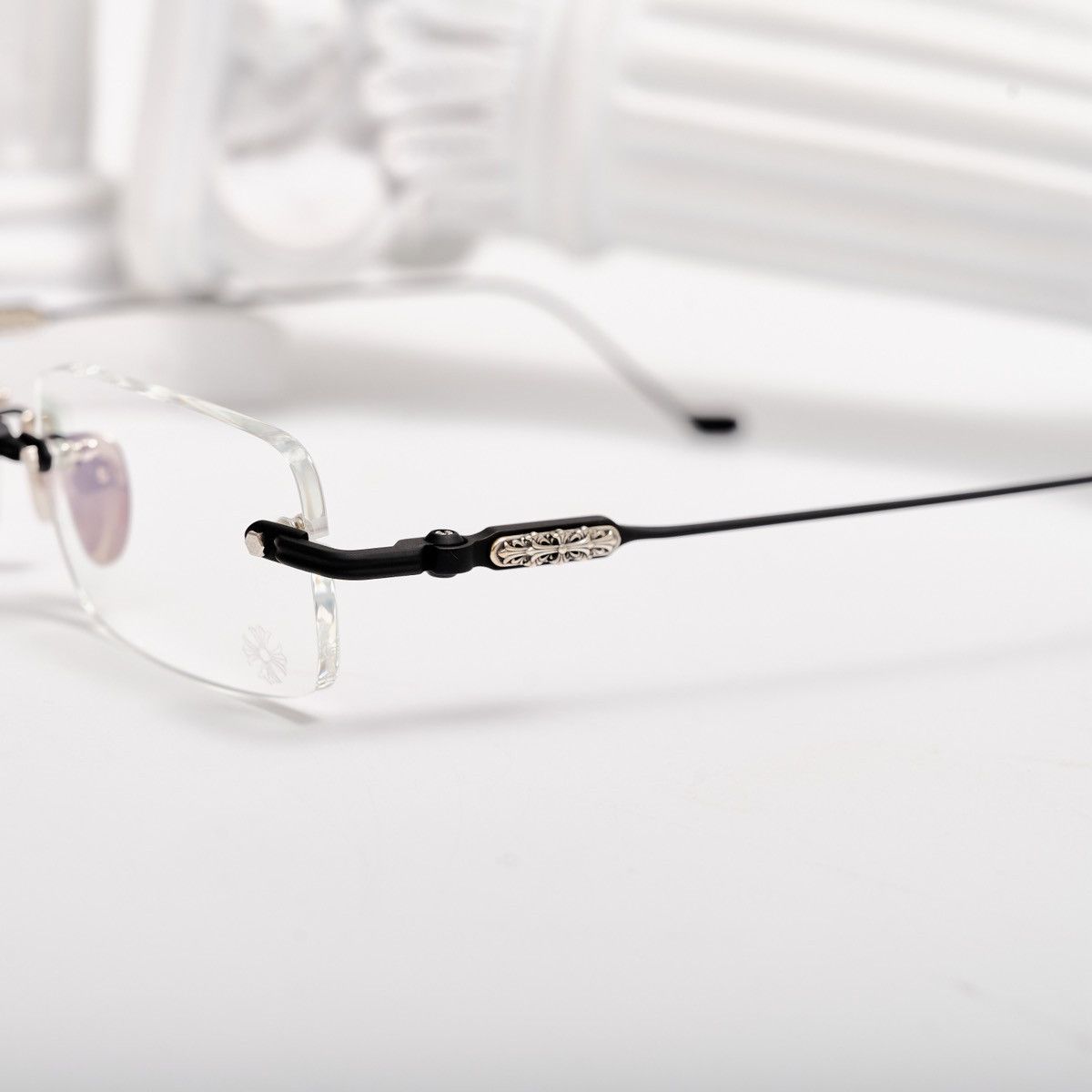 Chrome Hearts CHROME HEARTS SOFFFFFFFFERS II MBK/SHINY SILVER GLASSES Size ONE SIZE - 3 Thumbnail