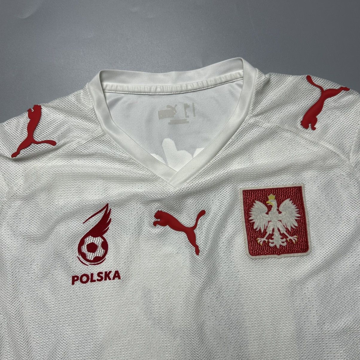Puma POLAND PUMA 2008 EURO FOOTBALL HOME JERSEY #13 LEWANDOWSKI Size US S / EU 44-46 / 1 - 4 Thumbnail