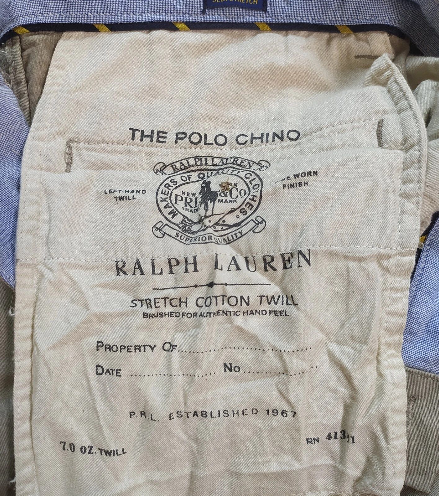 Polo Ralph Lauren Polo Ralph Lauren Slim Stretch Fit Chino Trouser FTP 0003 Size US 29 - 7 Thumbnail
