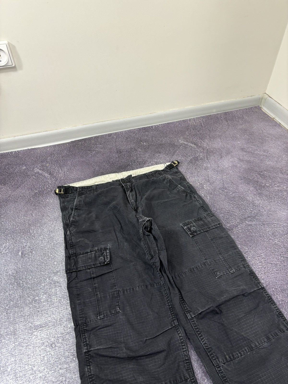 Carhartt Vintage Carhartt Y2K Black Hype Work Aviation Cargo Pants Size US 32 / EU 48 - 14 Thumbnail