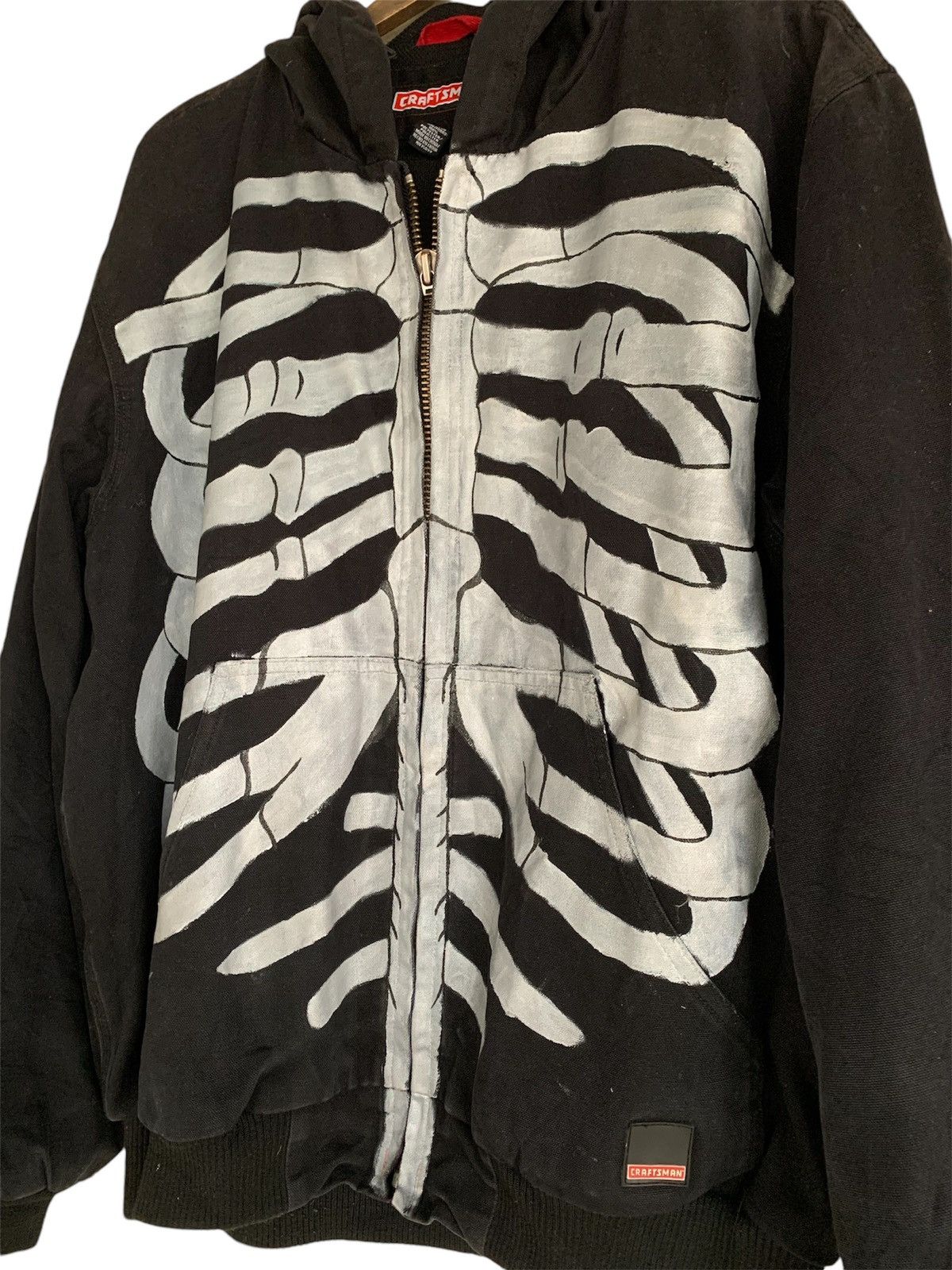 Craftsman × Vintage Vintage Craftsman Skeleton Hooded Jacket Custom Paint Size US L / EU 52-54 / 3 - 3 Thumbnail