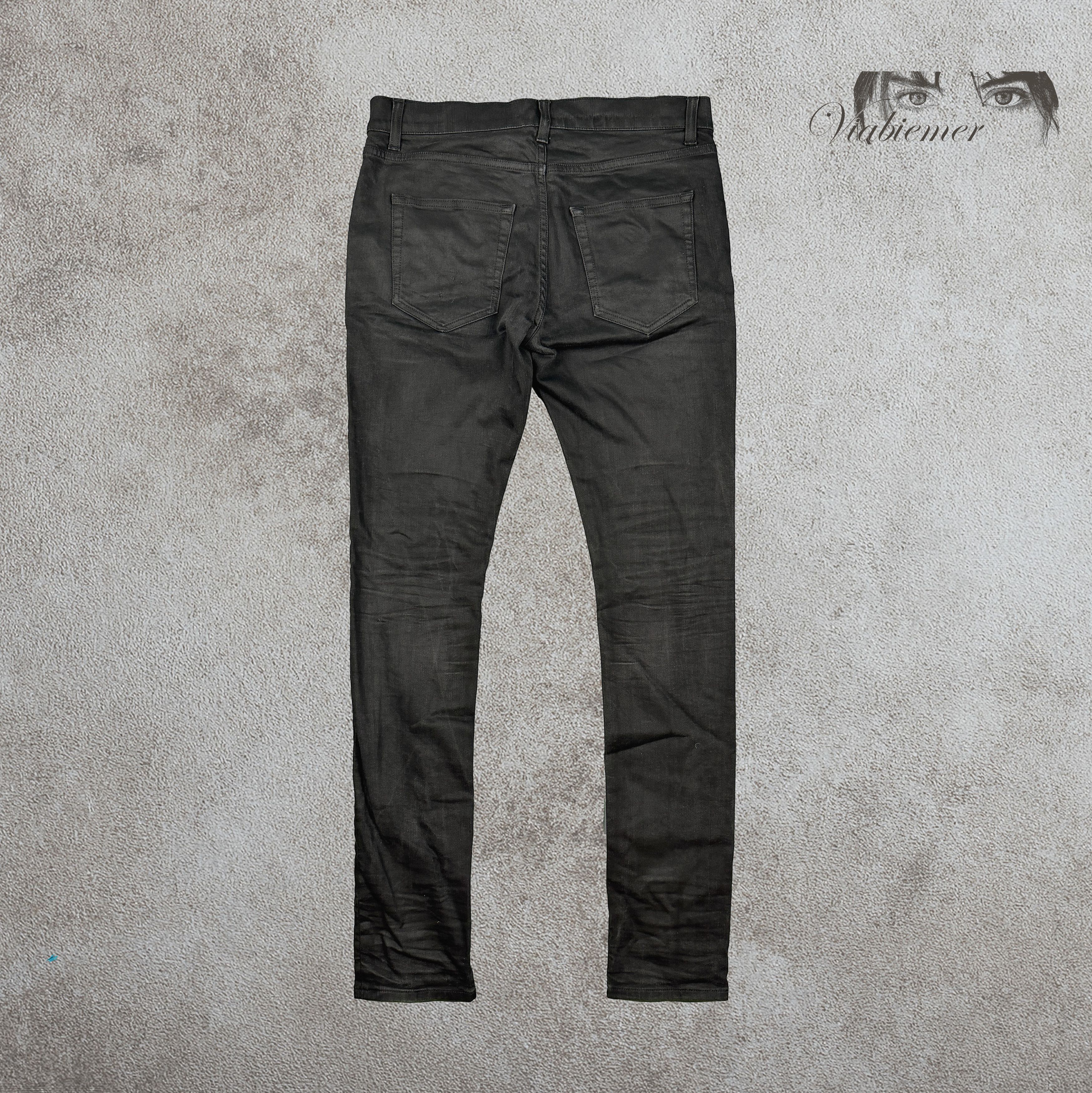 Saint Laurent Paris Waxed Saint Laurent Skinny Jeans Size US 32 / EU 48 - 5 Thumbnail