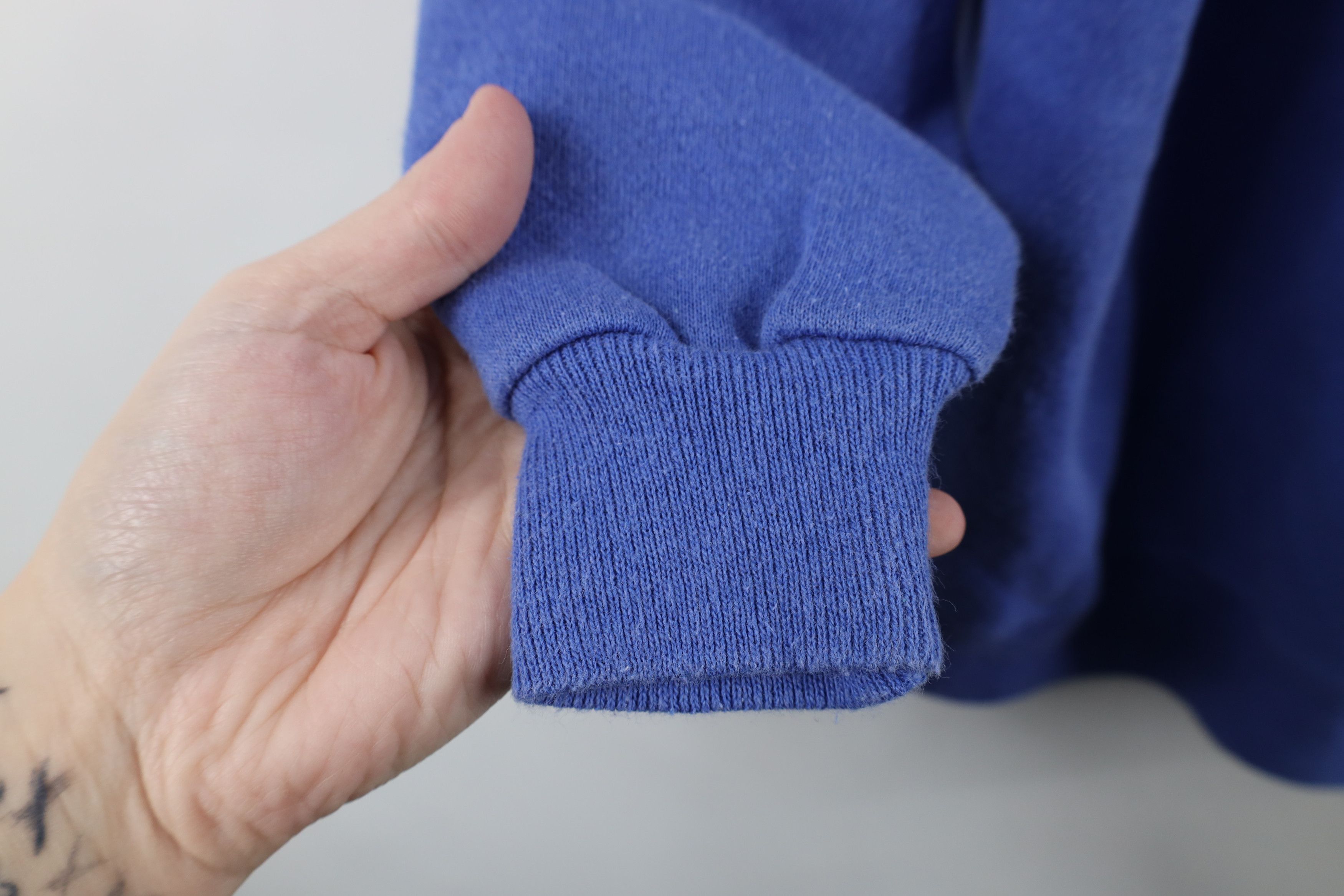 Vintage Vintage 90s Streetwear Crewneck Sweatshirt Periwinkle USA Size L / US 10 / IT 46 - 8 Thumbnail