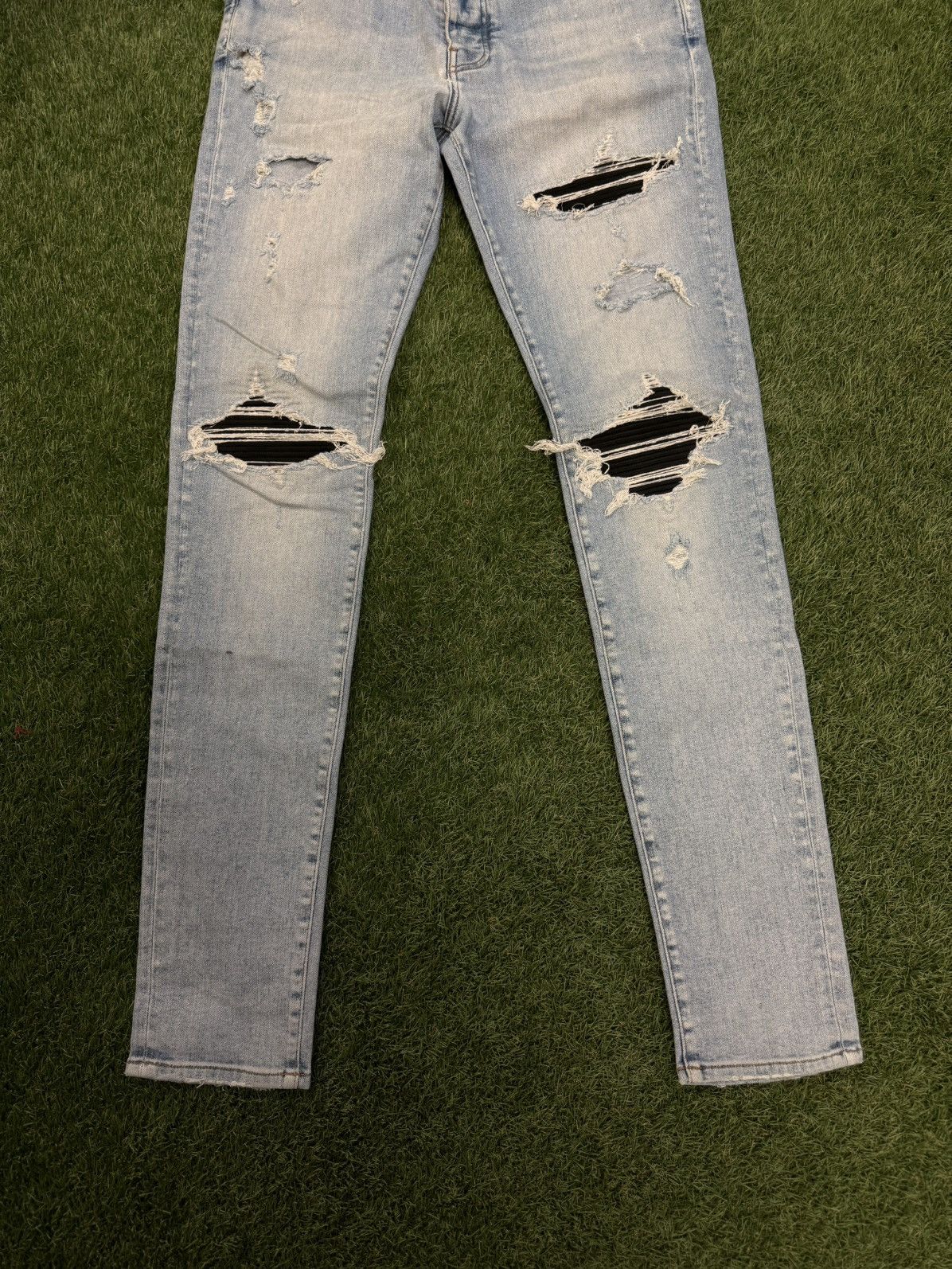 Amiri Amiri MX1 Jeans Black Patch Blue Pants Size 33 CLEAN 🧼 Size US 33 - 2 Thumbnail