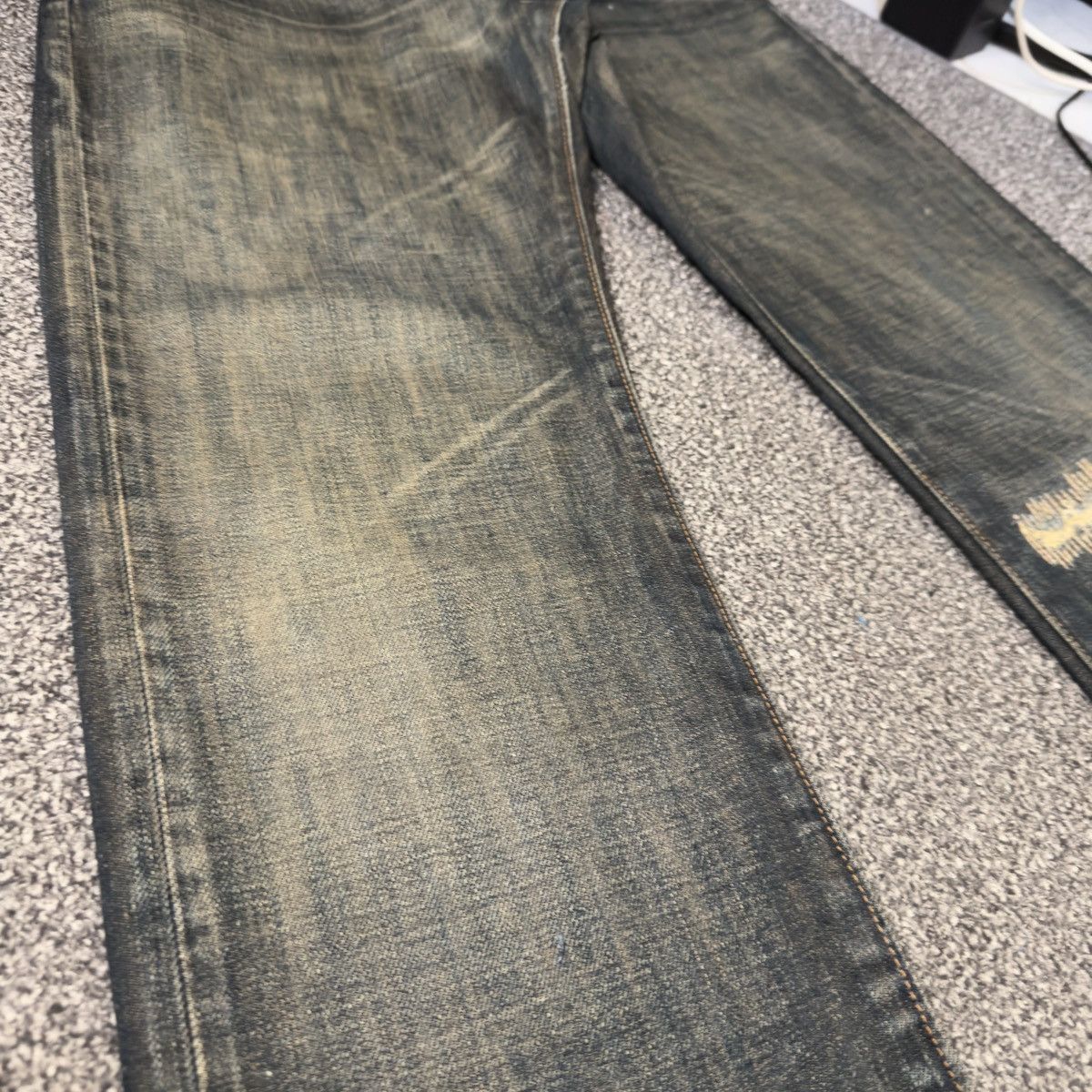 Seditionaries 90s Slim Boot Fit Gap Distressed Rusty Denim Size US 31 - 6 Thumbnail