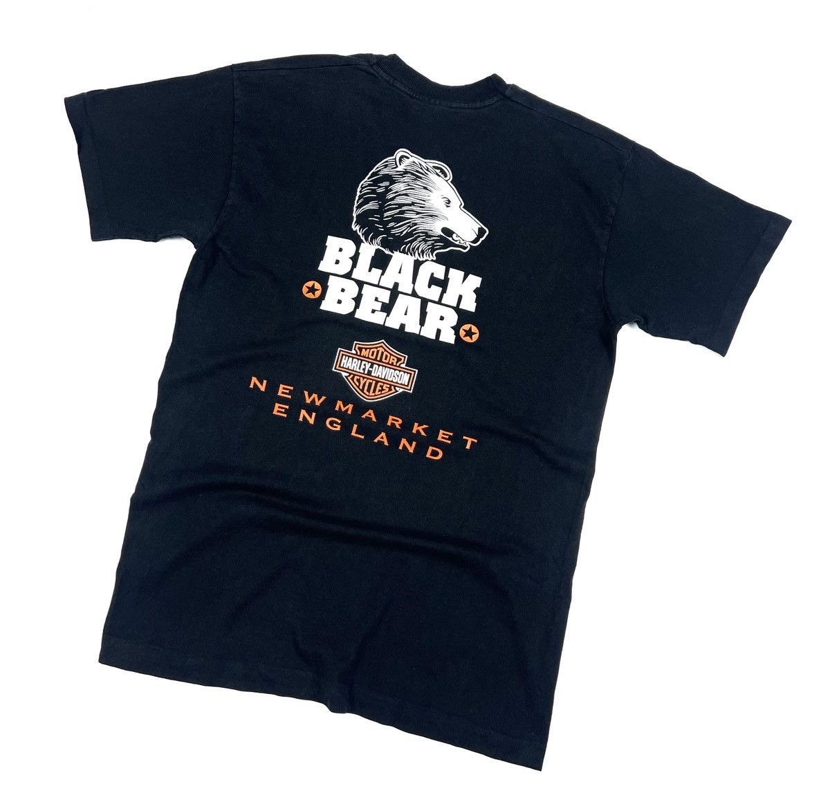 Band Tees × Harley Davidson × Vintage Vintage 1995 Harley Davidson USA Black Cotton Moto T Shirt Size US M / EU 48-50 / 2 - 2 Thumbnail
