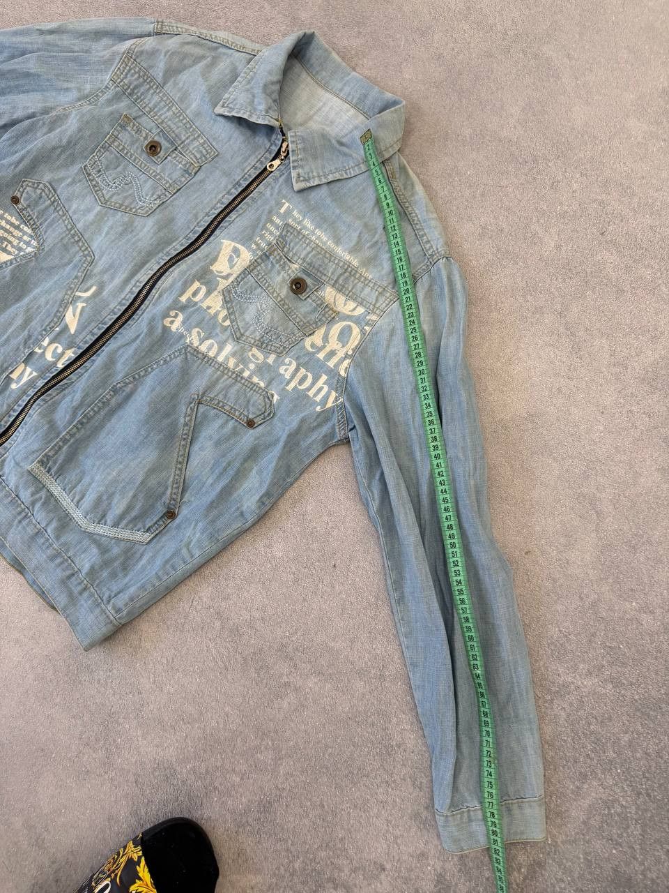 14th Addiction Affliction style Denim Jacket Blue Classic Fit Y2K gothic Size US M / EU 48-50 / 2 - 11 Thumbnail