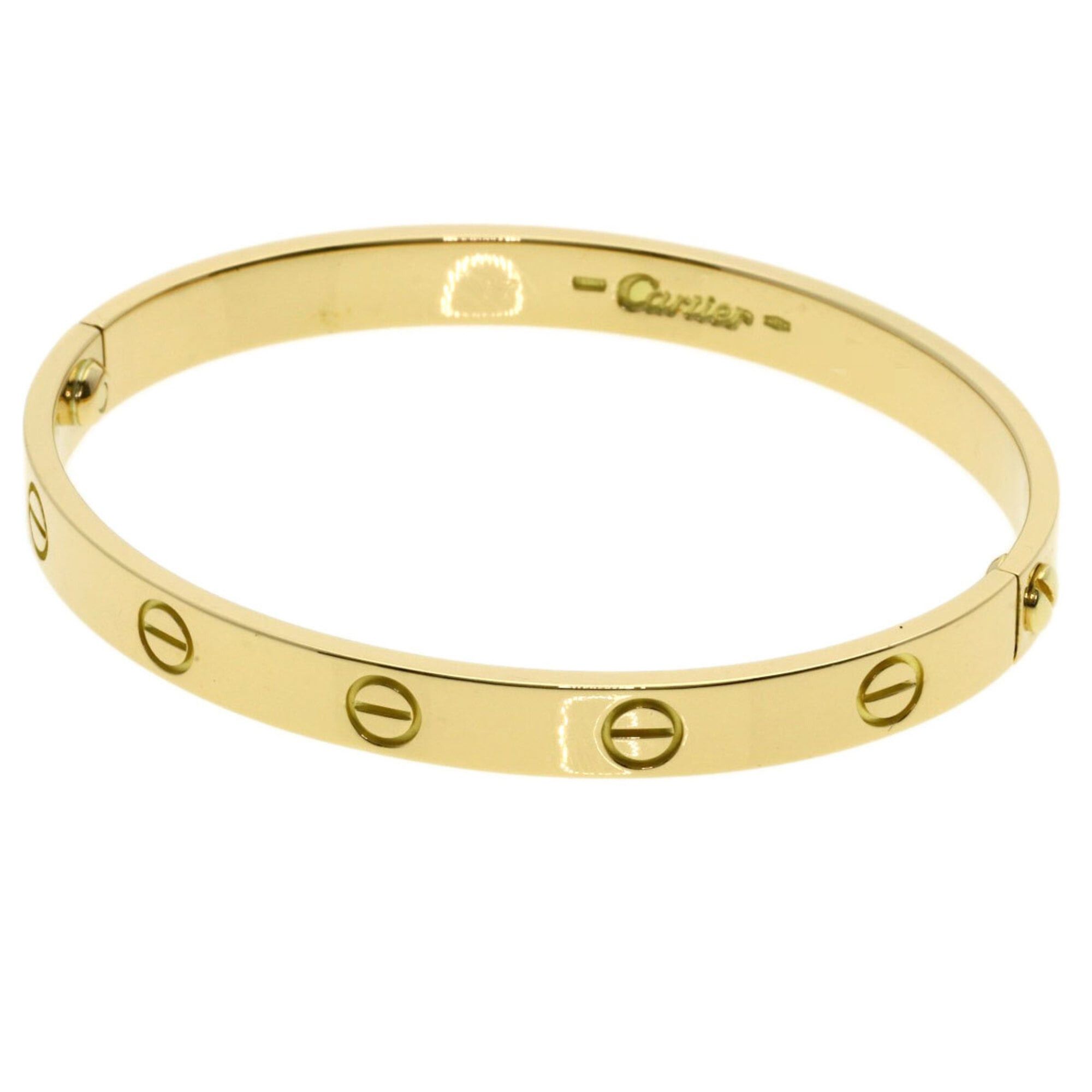 Cartier Cartier Love Bracelet (No Screwdriver) #17 Bracelet, 18K Yellow Gold, Women's Size ONE SIZE - 1 Thumbnail