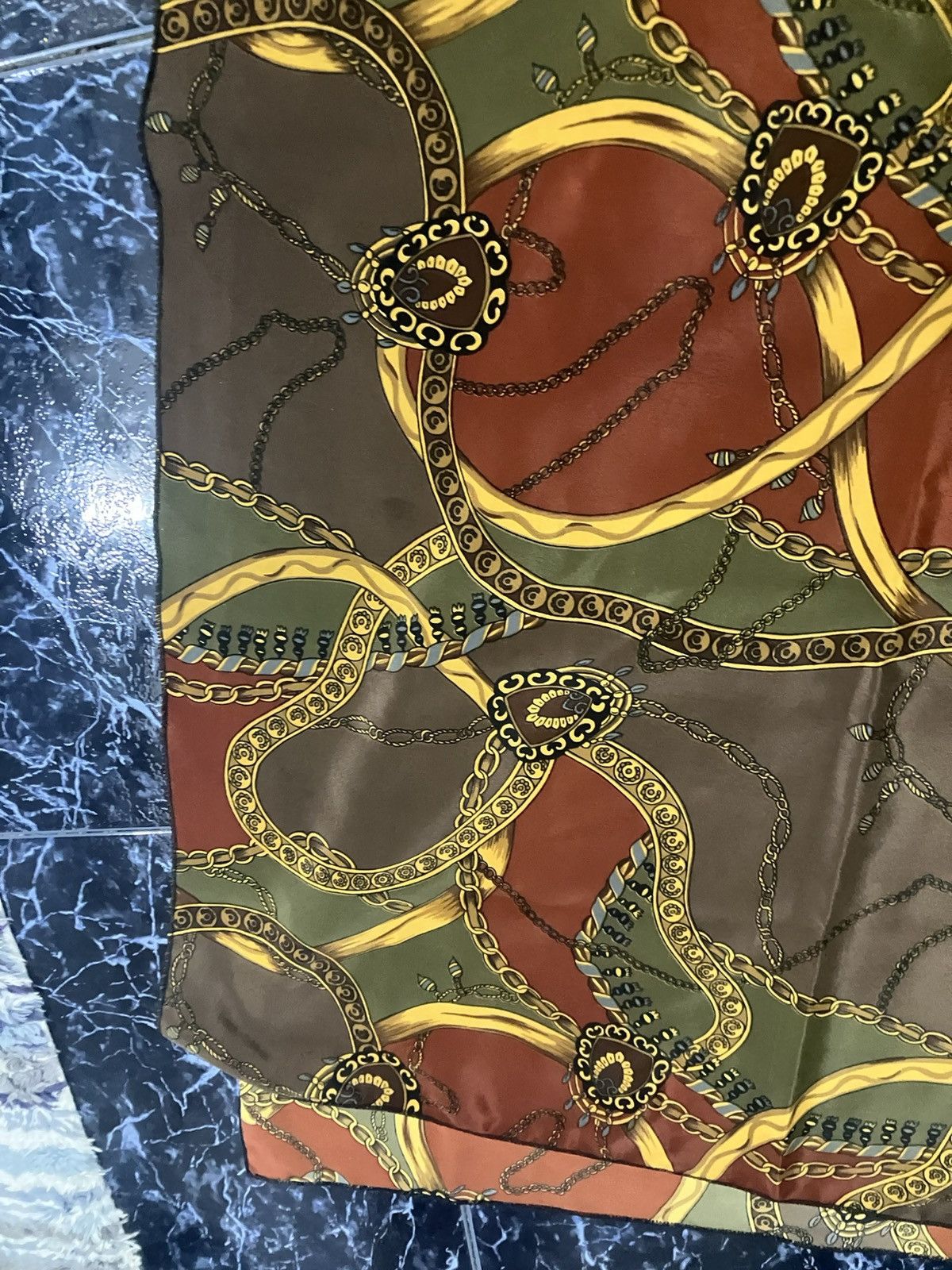 Hermes Hermes square silk bandanna neck wrap designer scarf shawl Size ONE SIZE - 5 Thumbnail
