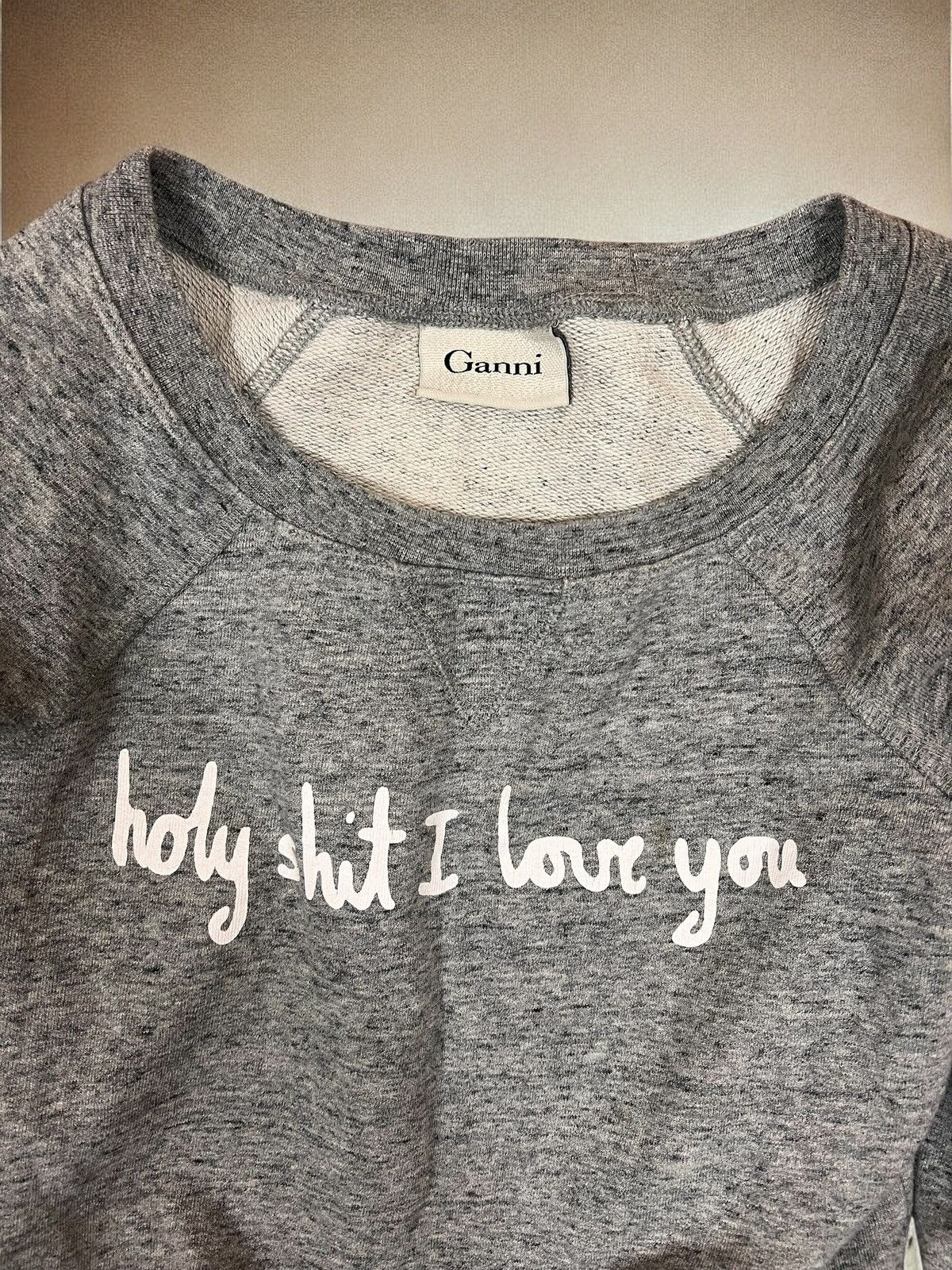 Ganni Ganni College Jersey size XS oversized fit crewneck Size S / US 4 / IT 40 - 5 Thumbnail