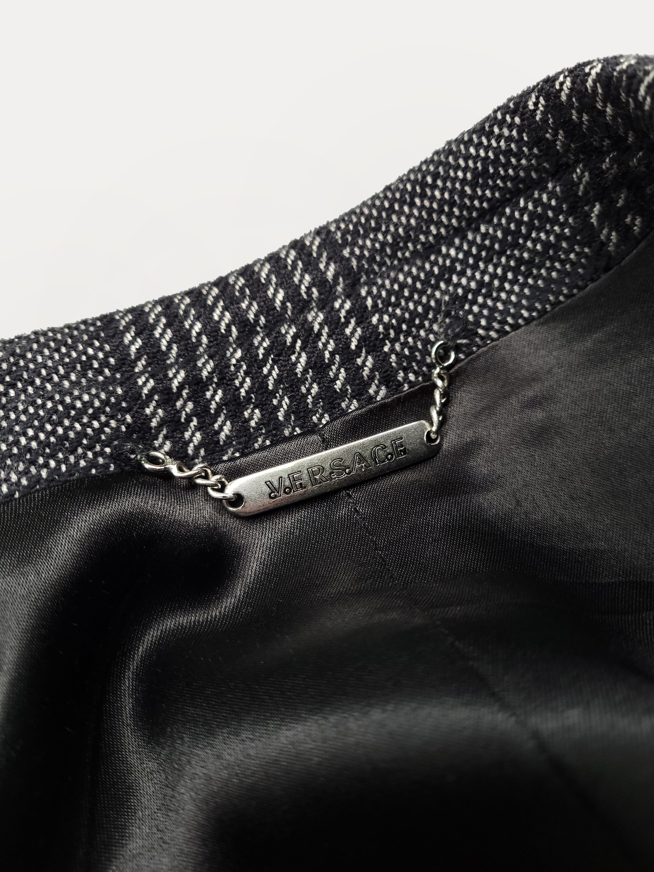 Versace Versace Collection _ Check _ Prince Of Wales _ Wool Coat Size US M / EU 48-50 / 2 - 7 Thumbnail