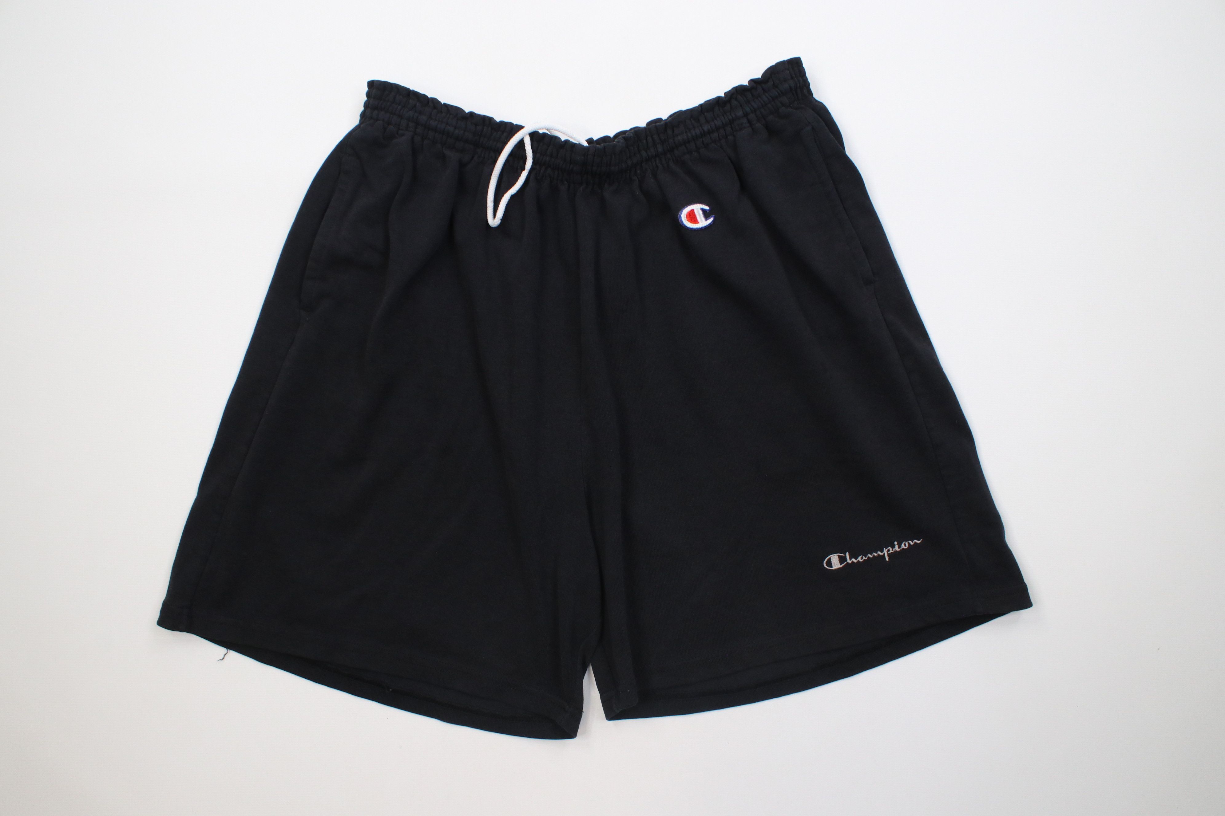 Champion Vintag 90s Champion Above Knee Heavyweight Shorts Black Size US 38 / EU 54 - 1 Thumbnail