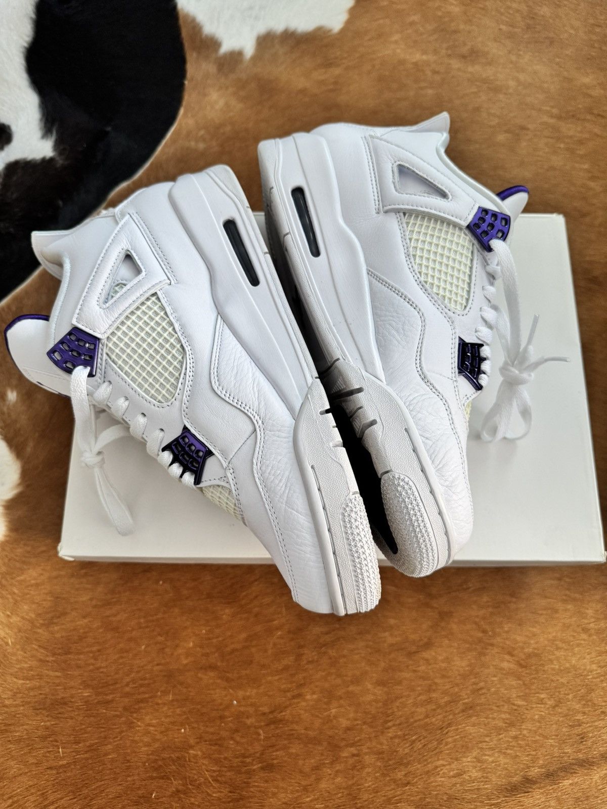 Jordan Brand Air Jordan 4 Retro Metallic Purple Size US 10 / EU 43 - 3 Thumbnail