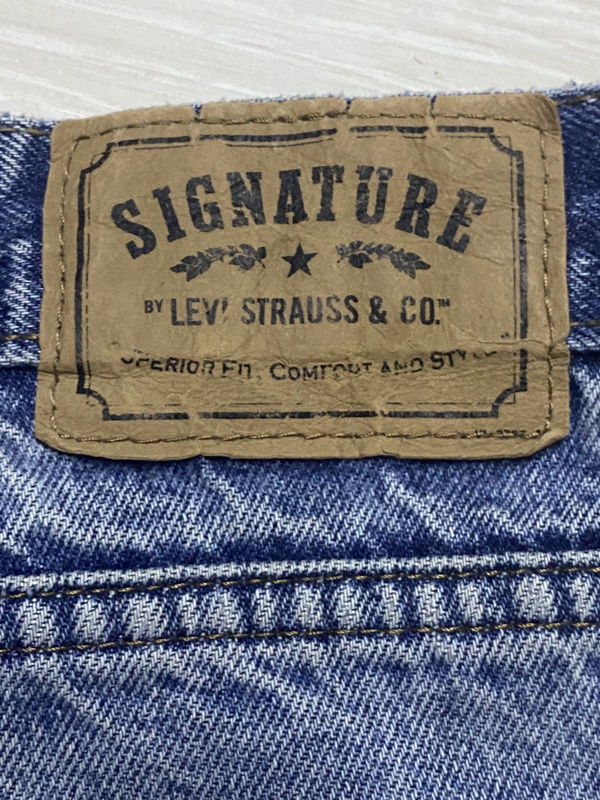 Levi's Vintage Levis Signature Faded Wash Distressed Loose Jeans Size US 34 / EU 50 - 13 Thumbnail
