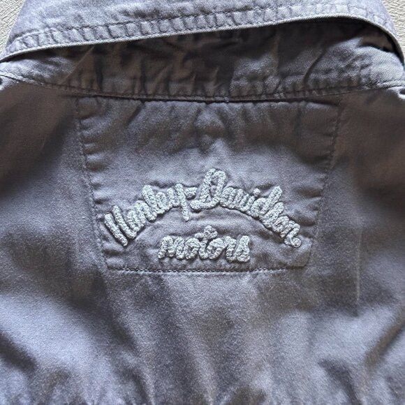 Harley Davidson harley davidson grey biker button up shirt Size US XL / EU 56 / 4 - 5 Thumbnail