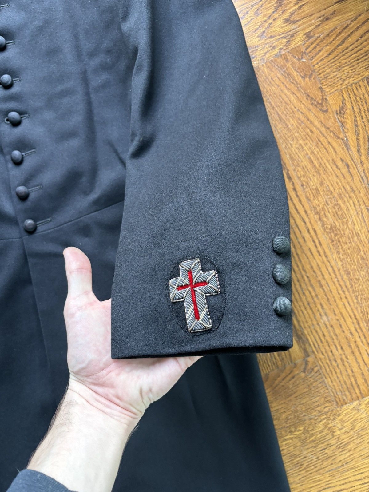 Other True Vintage Freemasons Wool Coat 1900s Knights Templar MFG Size US XS / EU 42 / 0 - 12 Thumbnail