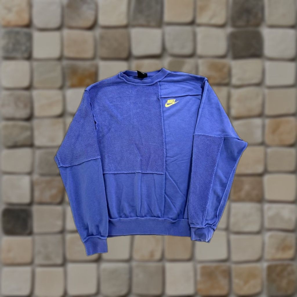 Nike Nike Sweatshirt Womens Small Blue Cotton Fleece Pullover Crew Neck 긴? Size S / US 4 / IT 40 - 1 Thumbnail