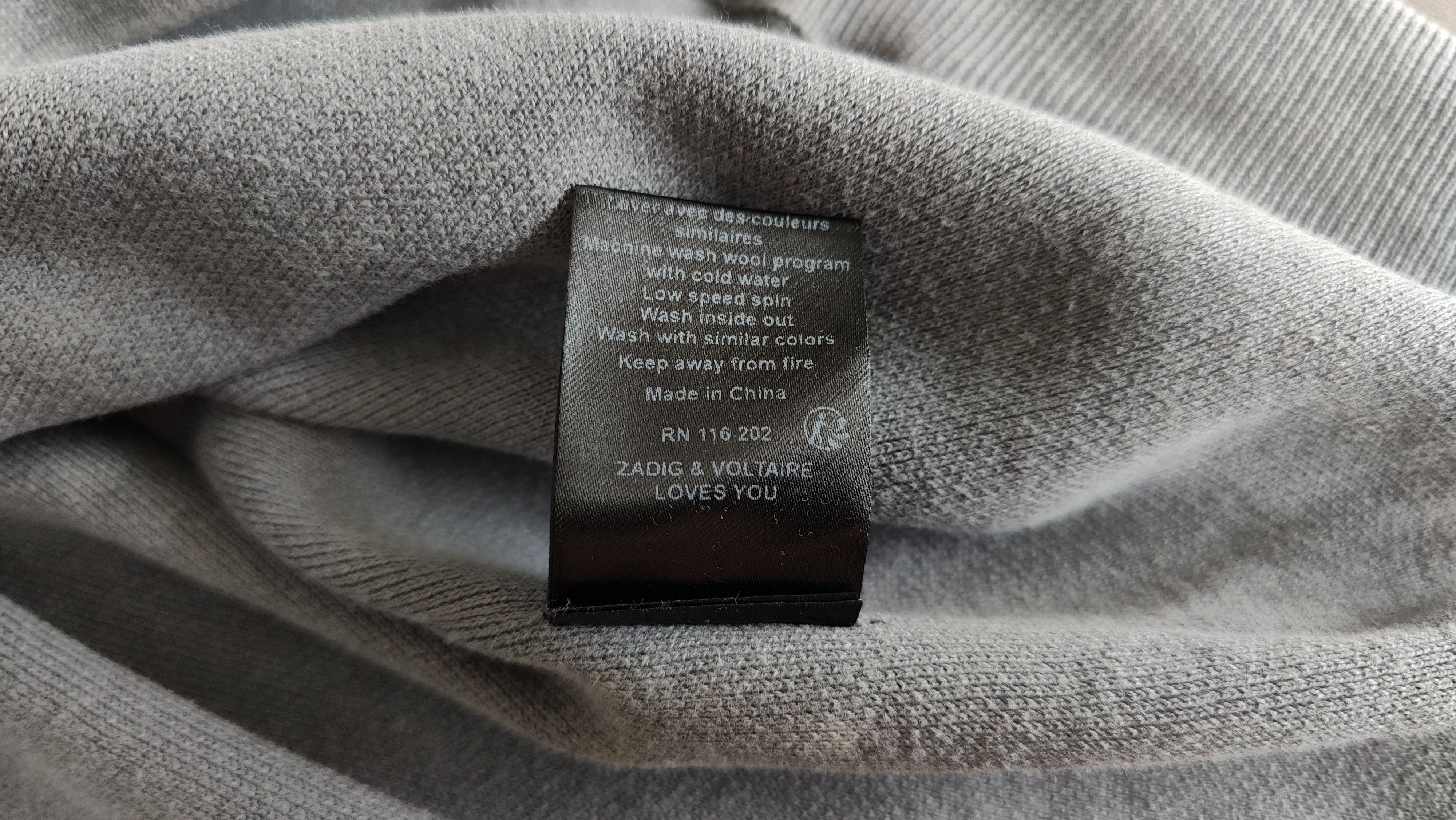 Zadig & Voltaire Zadig & Voltaire Cooper Smoo Peace Symbol Knitwear Size US M / EU 48-50 / 2 - 8 Thumbnail