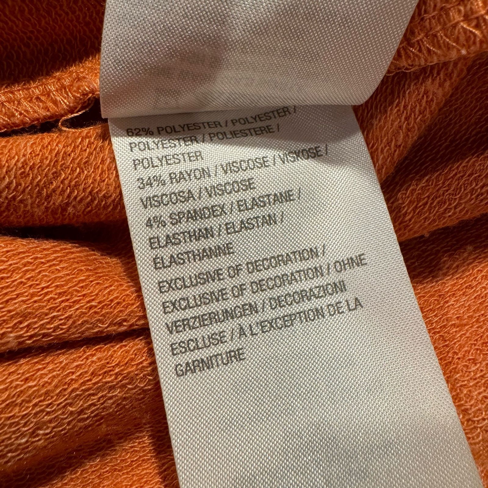 Other Lori Goldstein Tunic Top Oversized French Terry Orange 1X Size XXL / US 16-18 / IT 52-54 - 4 Thumbnail