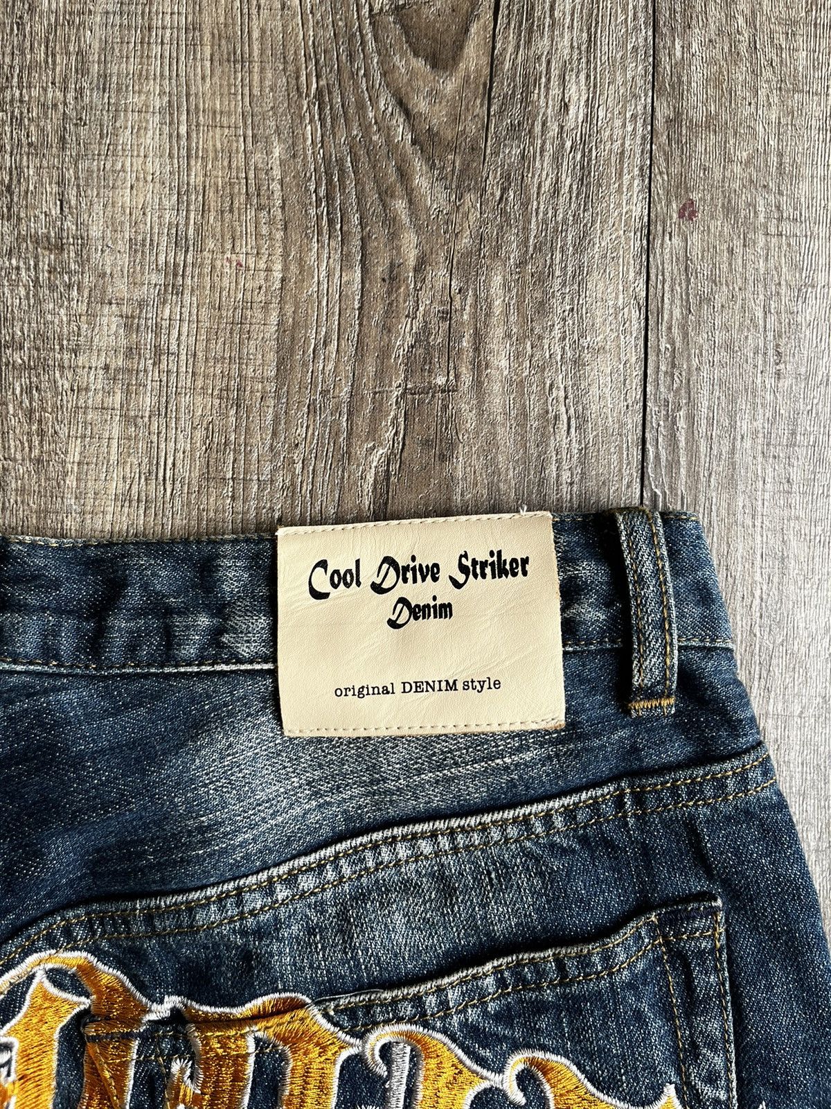 Y2K BAGGY PANTS COOL DRIVE STRIKER EMBROIDERY VINTAGE