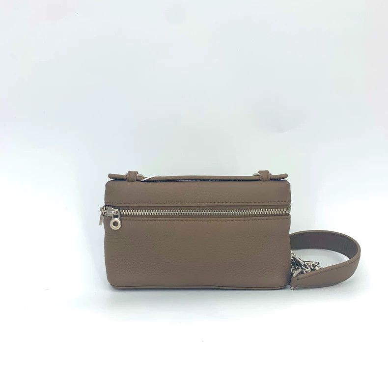 Loro Piana LORO PIANA size os Cafe brown double zipper open cowhide ch Size ONE SIZE - 1 Thumbnail