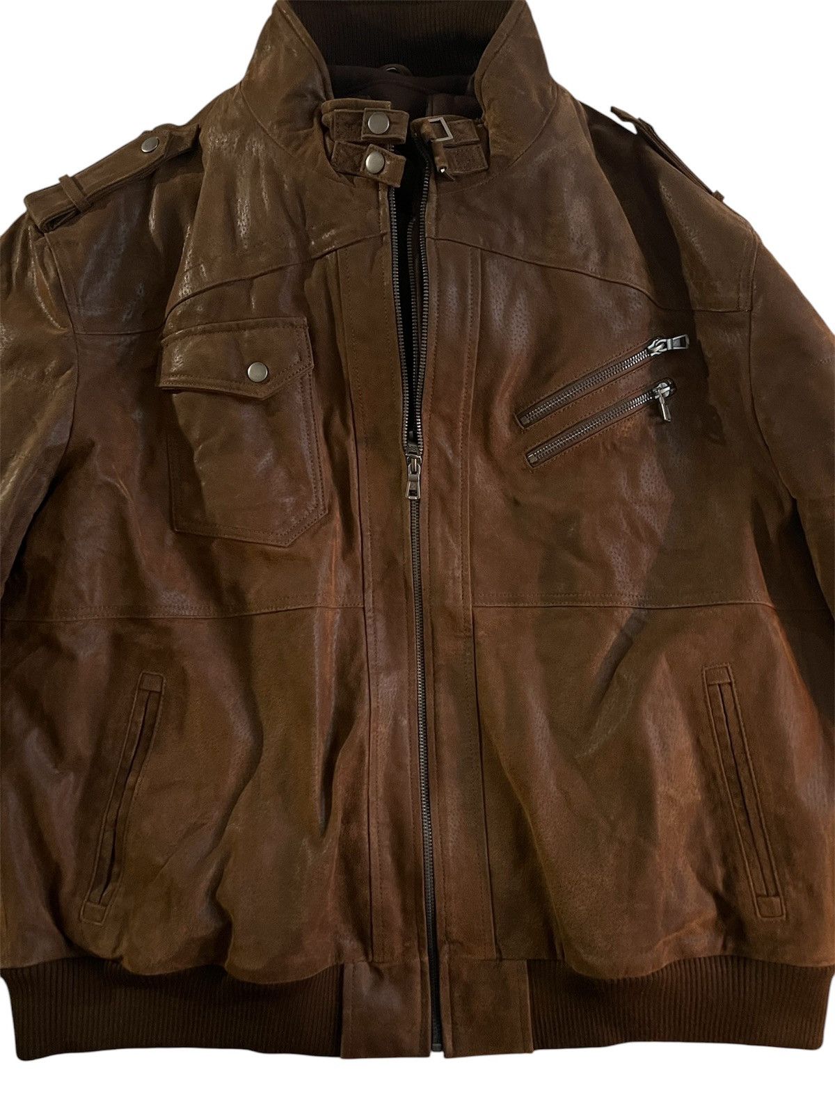 Other leather motorcycle jacket (with hood) Size US XXL / EU 58 / 5 - 2 Thumbnail