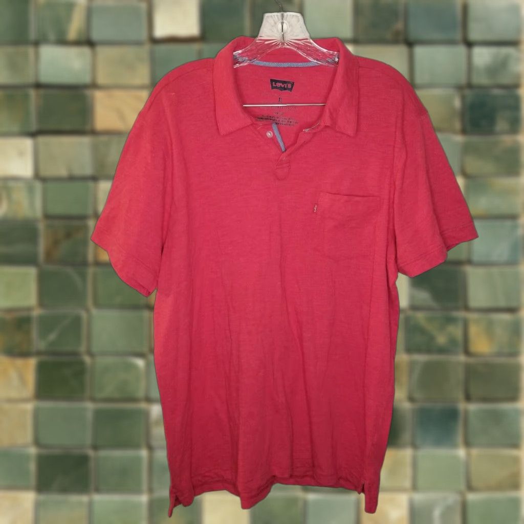 Levi's Levi's Mens Polo Short Sleeve Red Pocket XL Shirt Size US XL / EU 56 / 4 - 1 Thumbnail