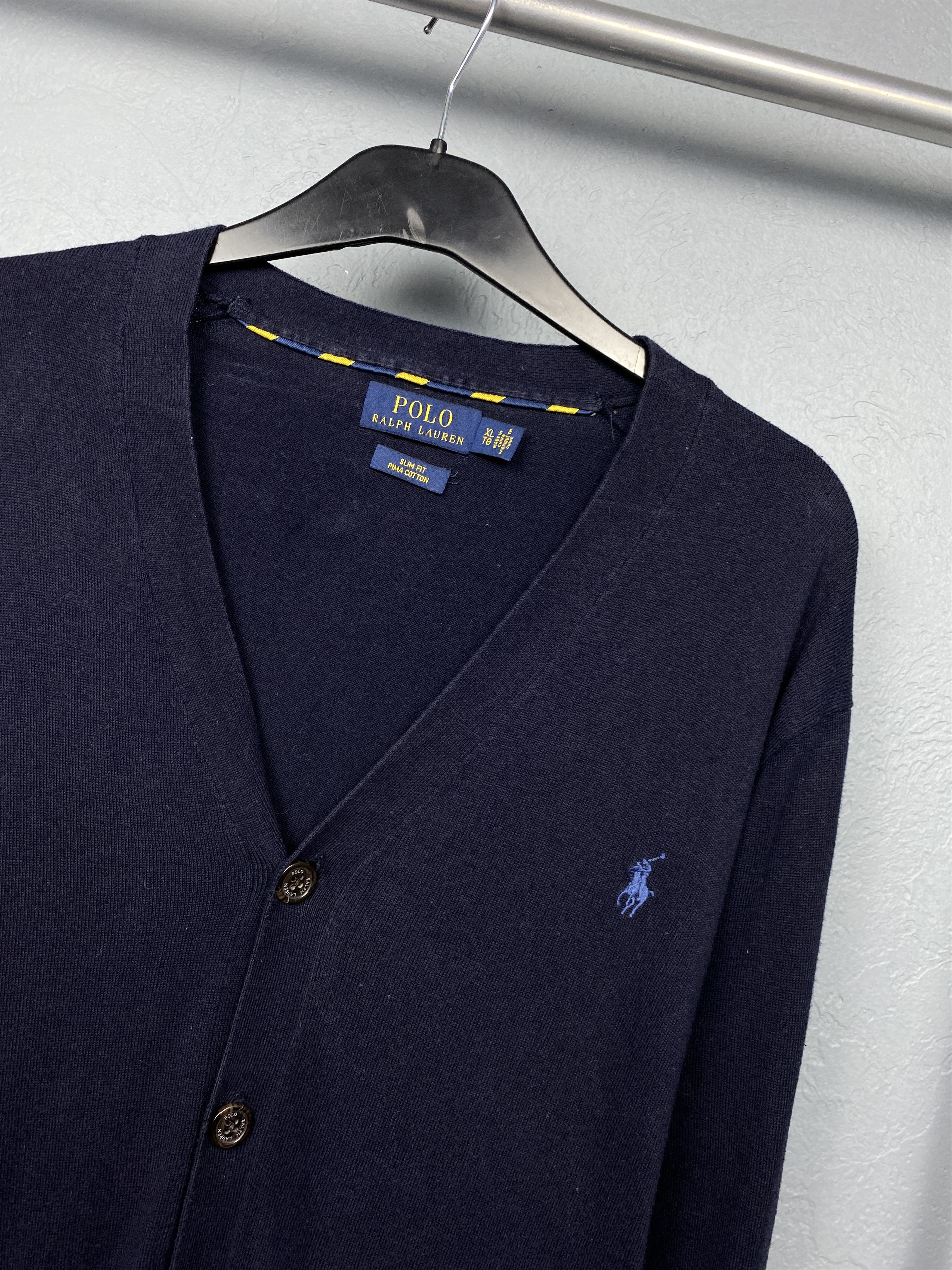 Polo Ralph Lauren × Vintage Polo Ralph Lauren Vintage Mens Cardigan Size US XL / EU 56 / 4 - 2 Thumbnail