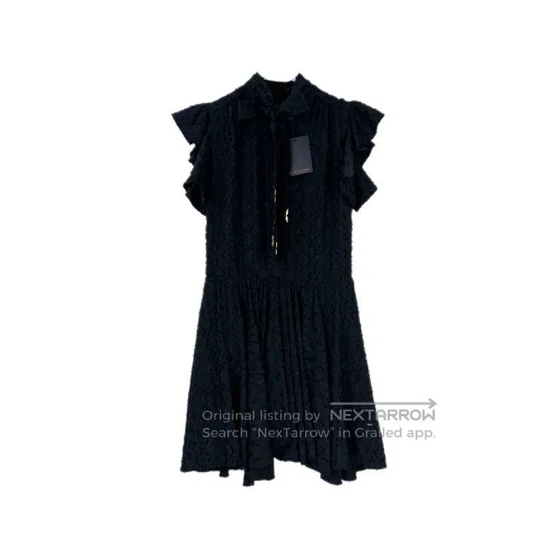 Louis Vuitton Louis Vuitton Dark blue fur-trimmed logo sequined mulberry Size XS / US 0-2 / IT 36-38 - 1 Thumbnail