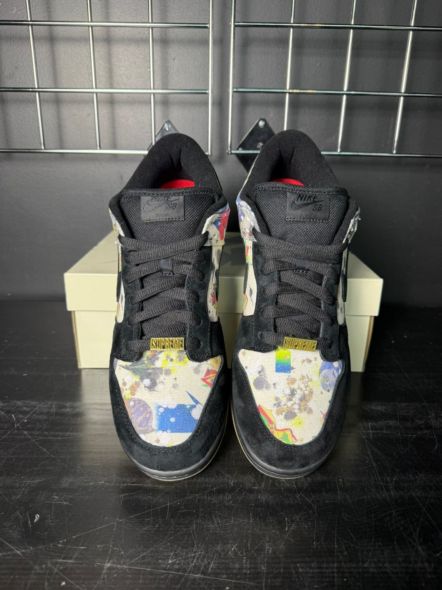 Nike Nike SB Dunk Low x Supreme "Rammellzee" Size US 12 / EU 45 - 3 Thumbnail
