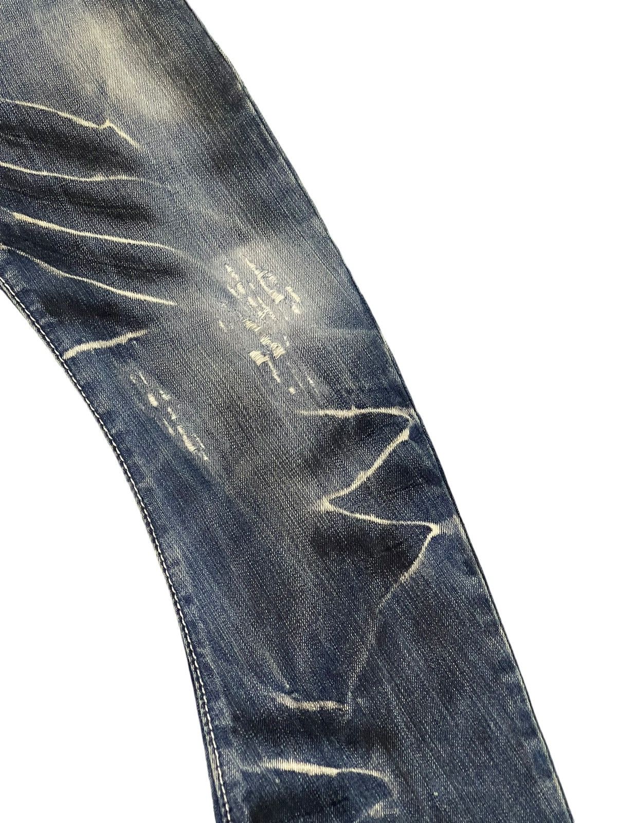 BUFFALO BOBS Flare Jeans Johnny Wolf Curv Leg Distress Low Rise Slim 8🟦1 Size US 30 / EU 46 - 7 Thumbnail