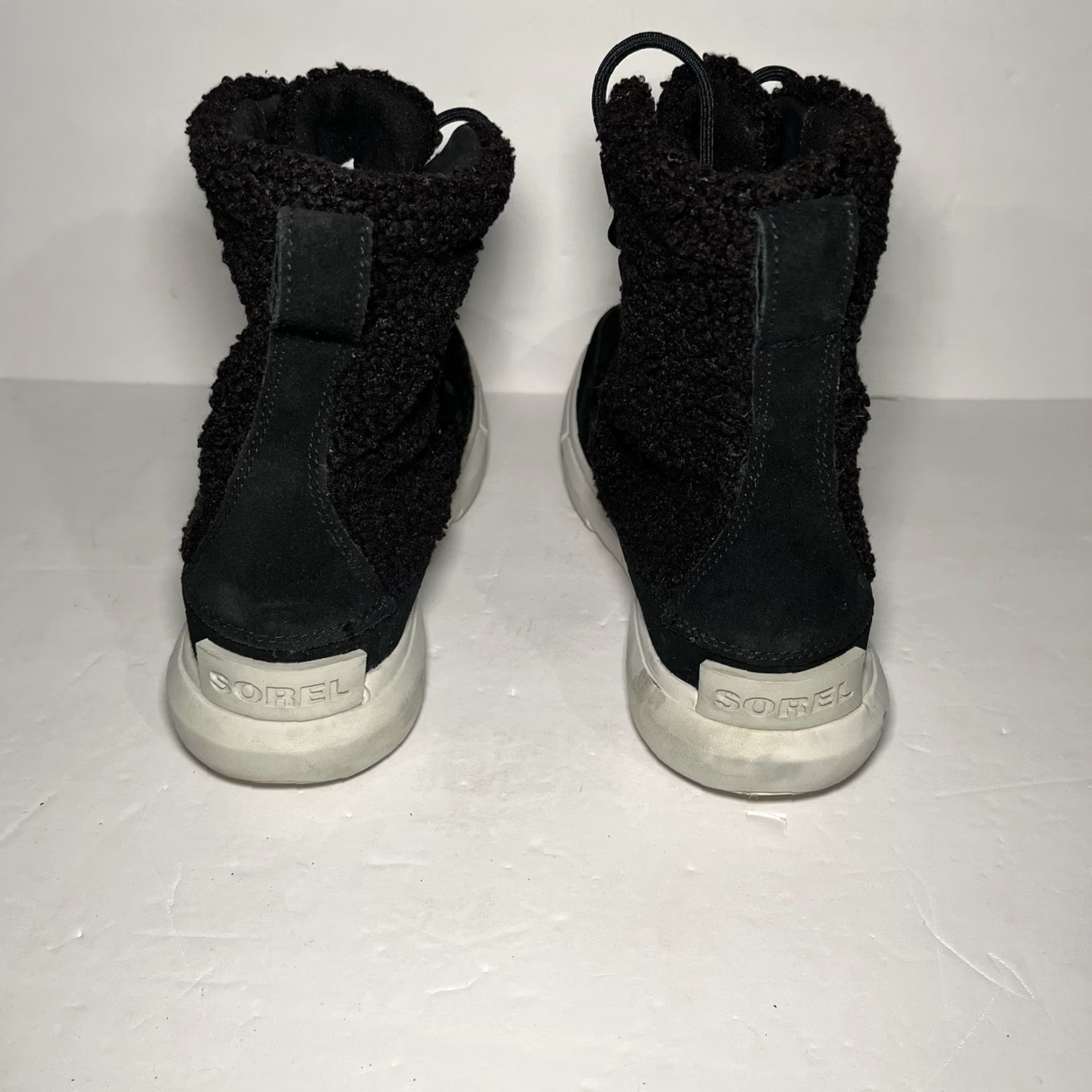 SOREL Sorel Boots Womens Size 7.5 Explorer Next Joan Cozy Snow Black Waterproof Winter Mid-Calf Shaft Lace Up Round Toe Size US 6 / IT 36 - 4 Thumbnail