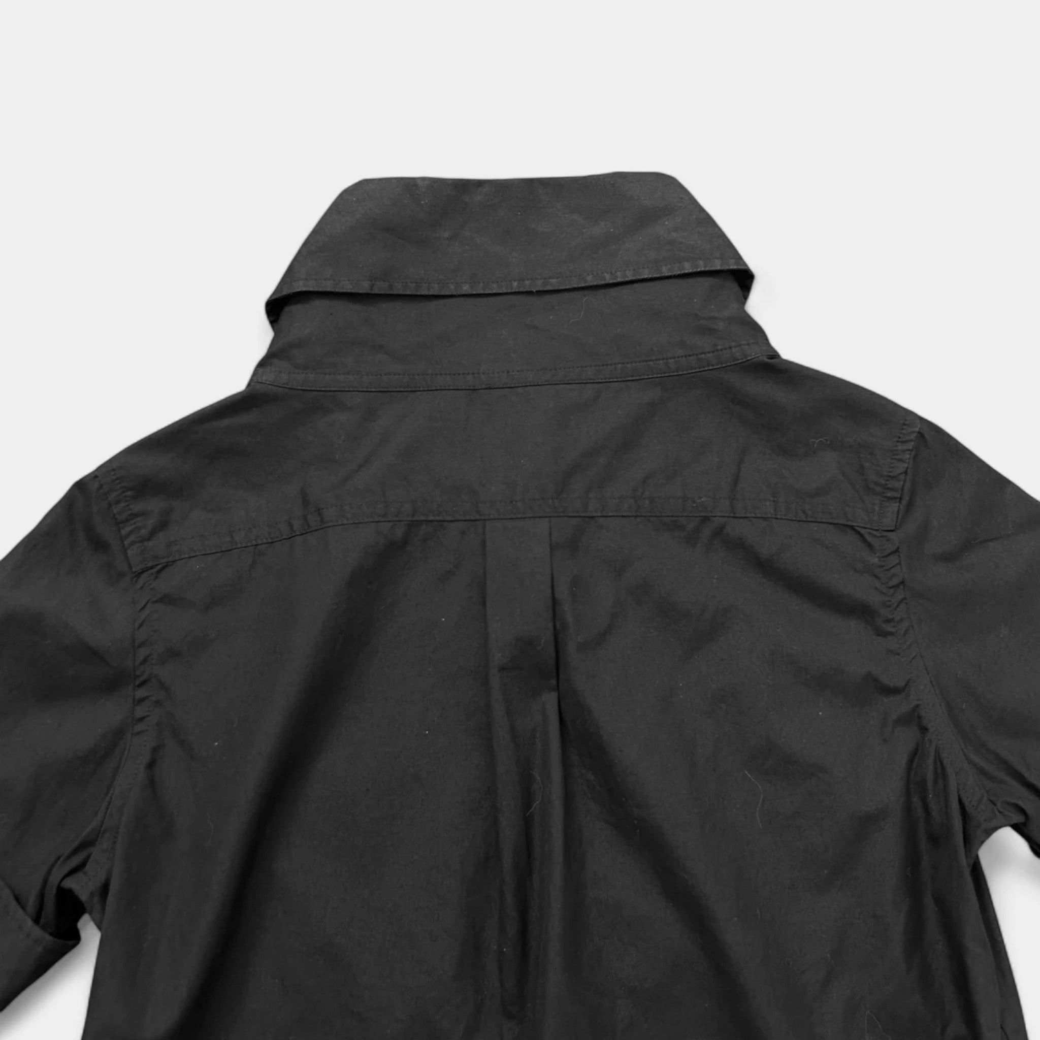 Y's Yohji Yamamoto Y's Black Short Sleeve Shirt Size XS / US 0-2 / IT 36-38 - 5 Thumbnail