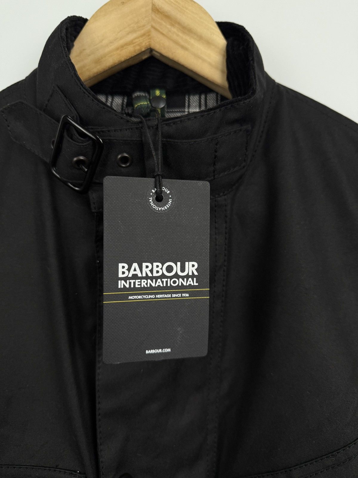 Barbour 🏴󠁧󠁢󠁥󠁮󠁧󠁿❗️NEW Barbour International A7 Wax Jacket Reflective Retro Size US M / EU 48-50 / 2 - 8 Thumbnail