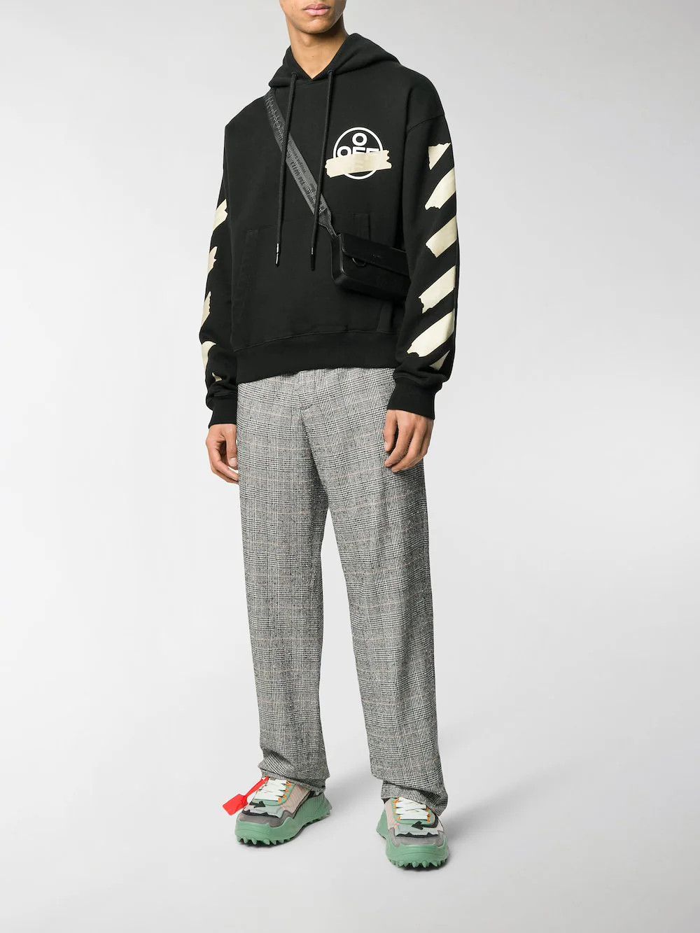 Off-White Black Tape Arrows Logo Oversized Hoodie Size XXS / US 00 / IT 34 - 4 Thumbnail
