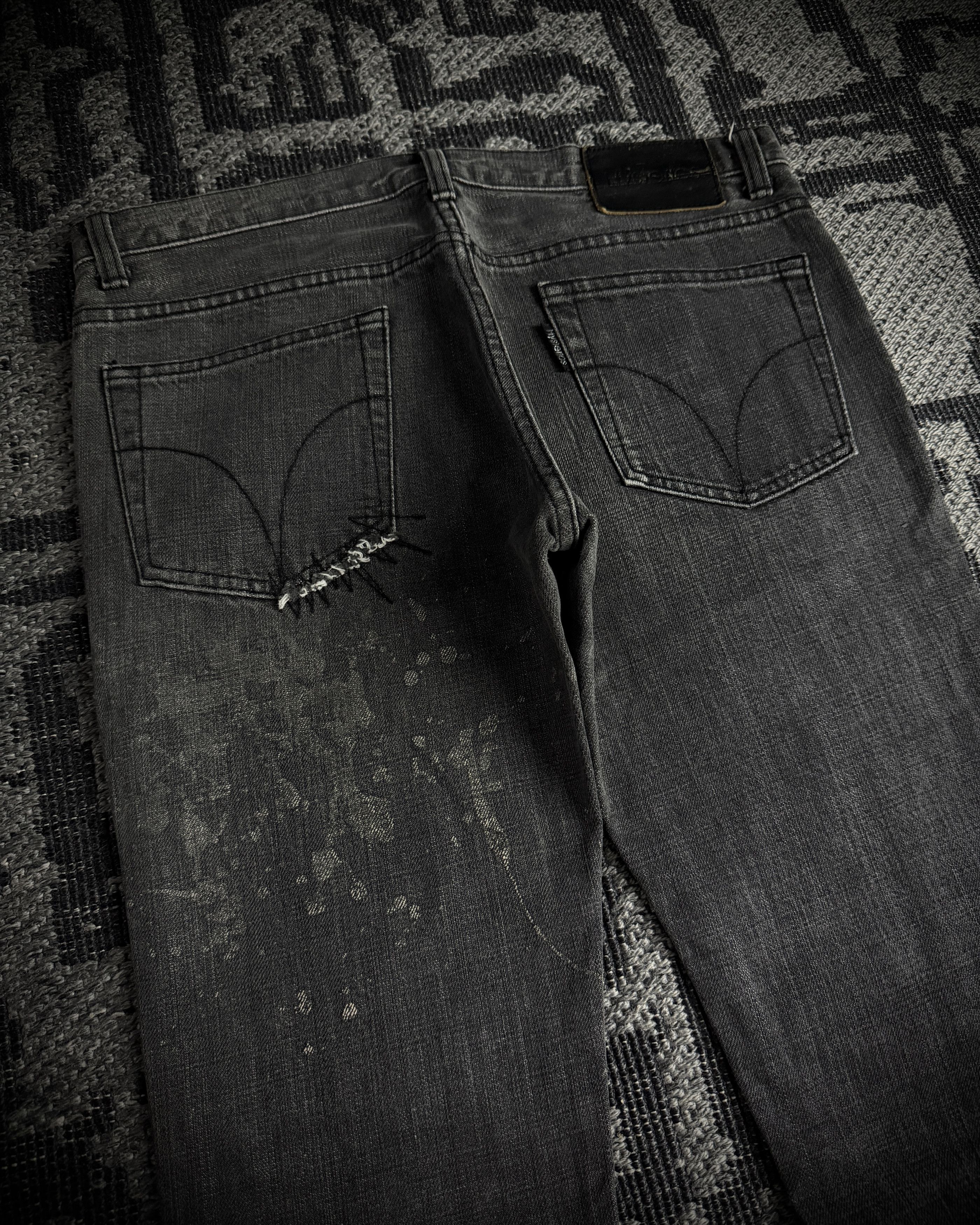 Hysteric Glamour Hysteric Glamour Paint Splatter Denim Size US 33 - 7 Thumbnail