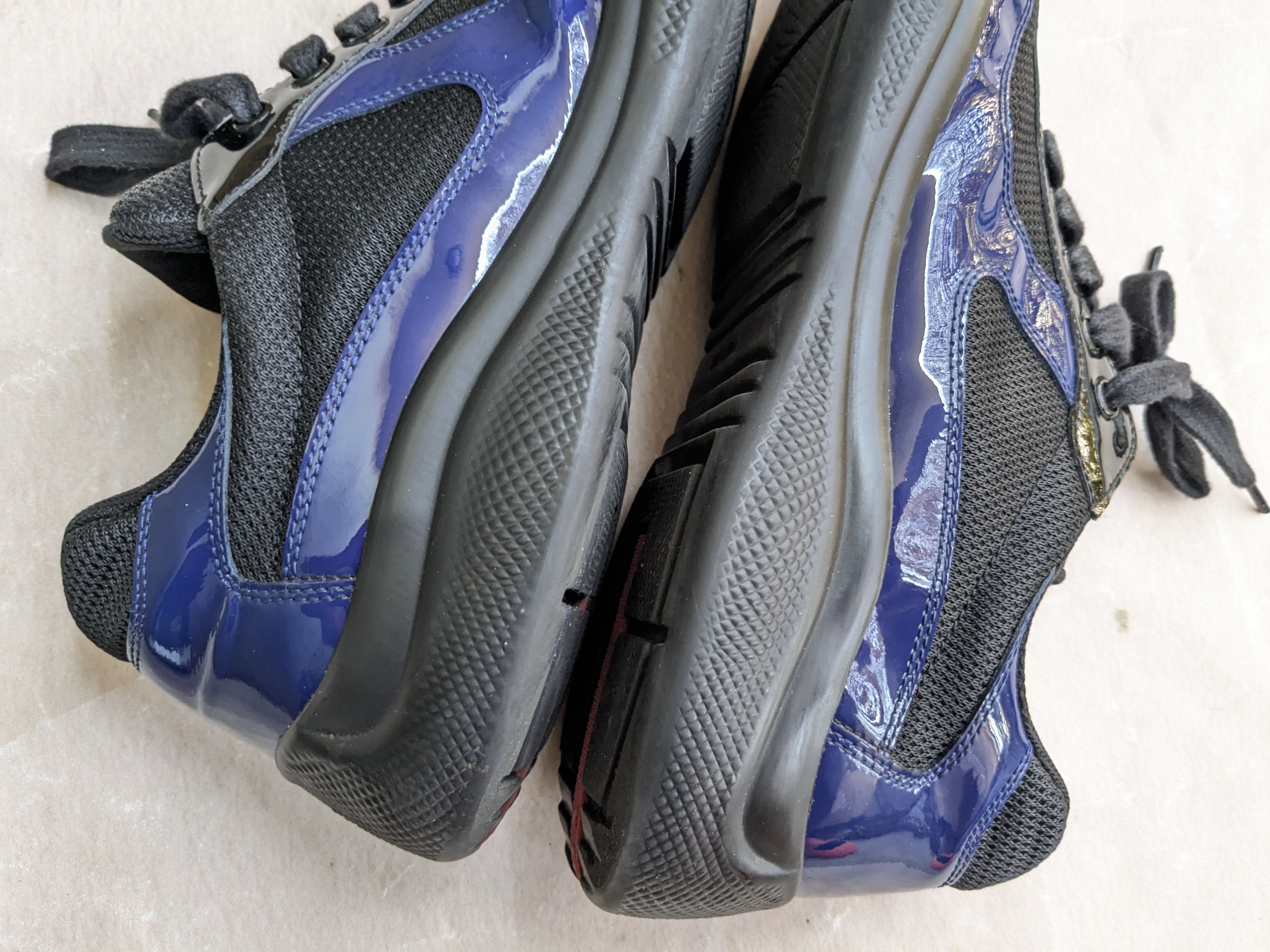 Prada Prada America's Cup Sneakers Blue Patent Blue 10 Size US 10 / EU 43 - 7 Thumbnail