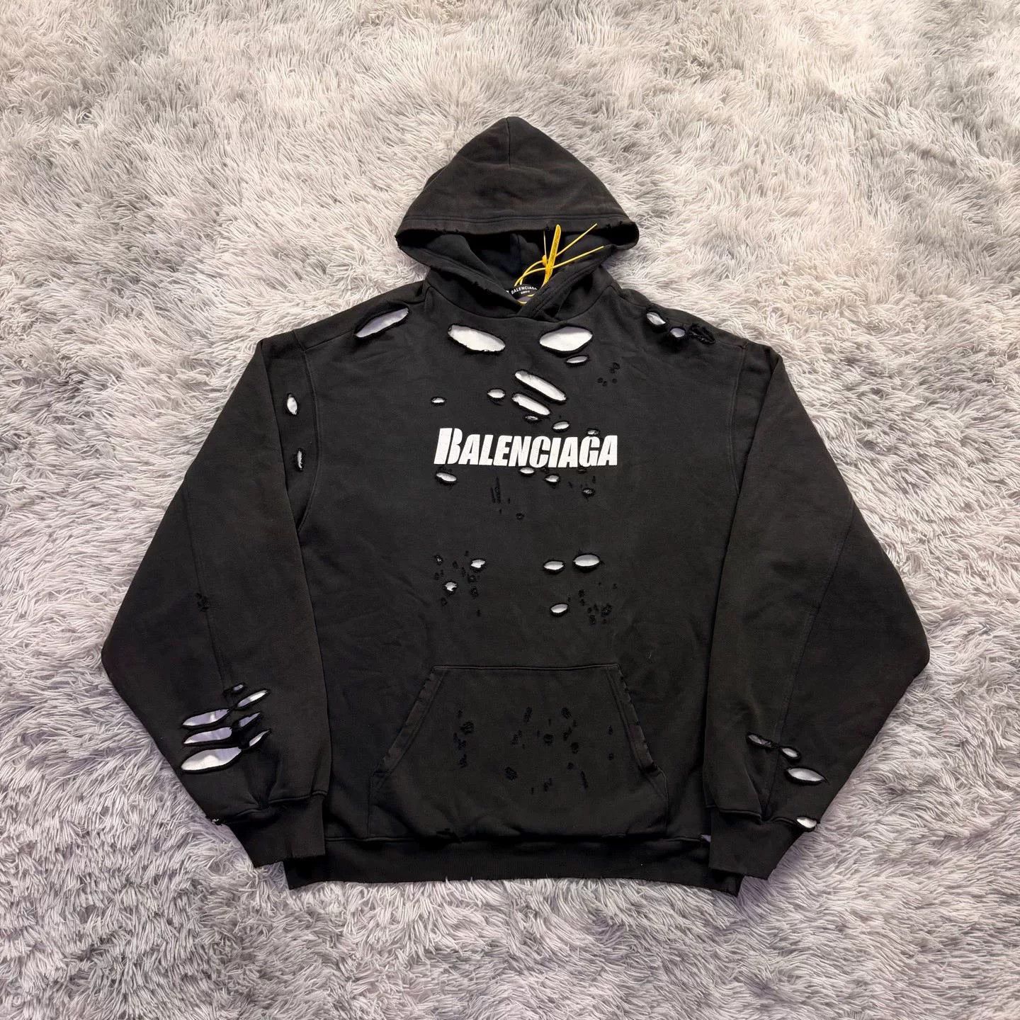 Balenciaga Balenciaga Black Sweatshirt Pullover Size US L / EU 52-54 / 3 - 1 Thumbnail